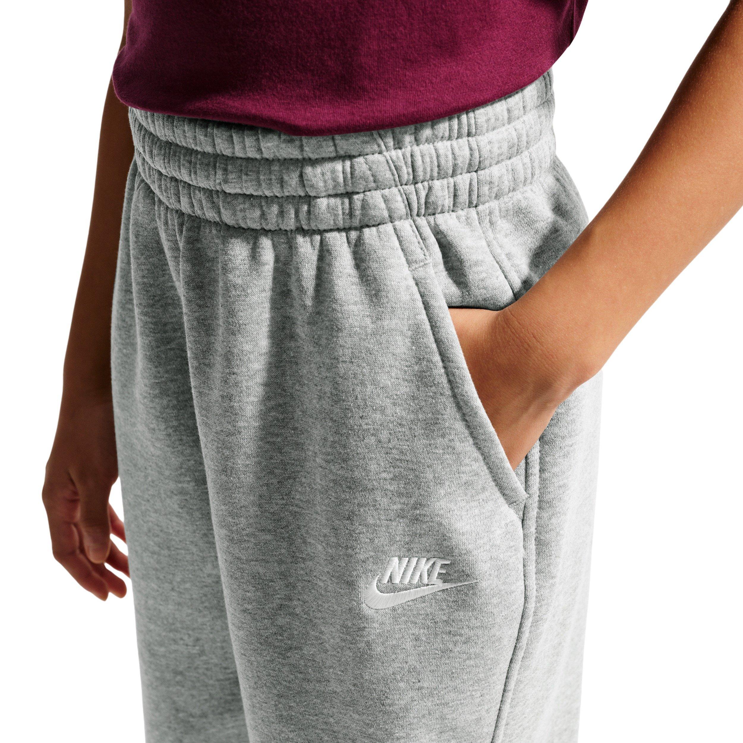 Nike Big Kids' Sportswear Club Fleece Loose Sweatpants - Grey - GREY Thumbnail View 5