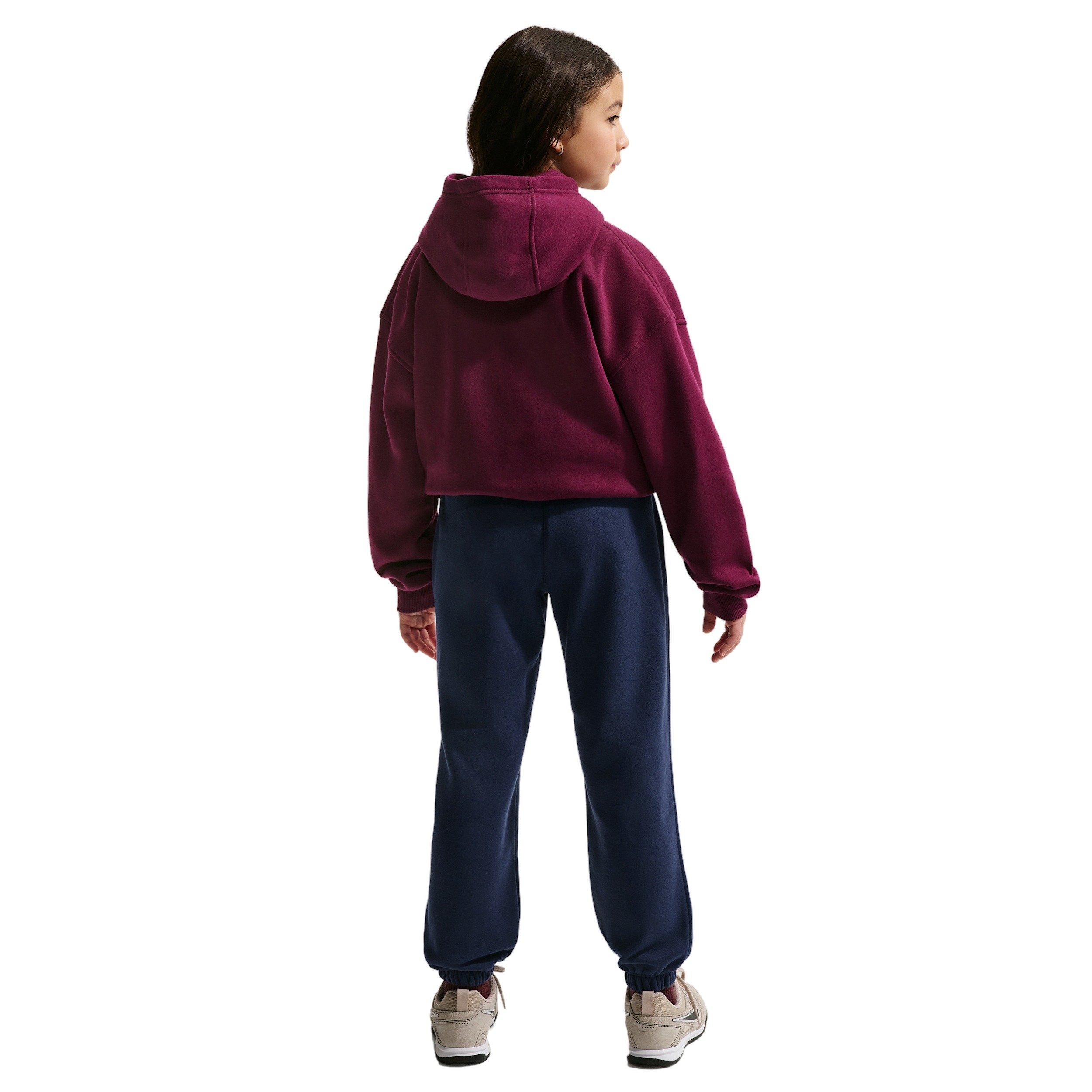 Nike Big Kids' Sportswear Club Fleece Loose Sweatpants - Navy - BLUE Thumbnail View 2