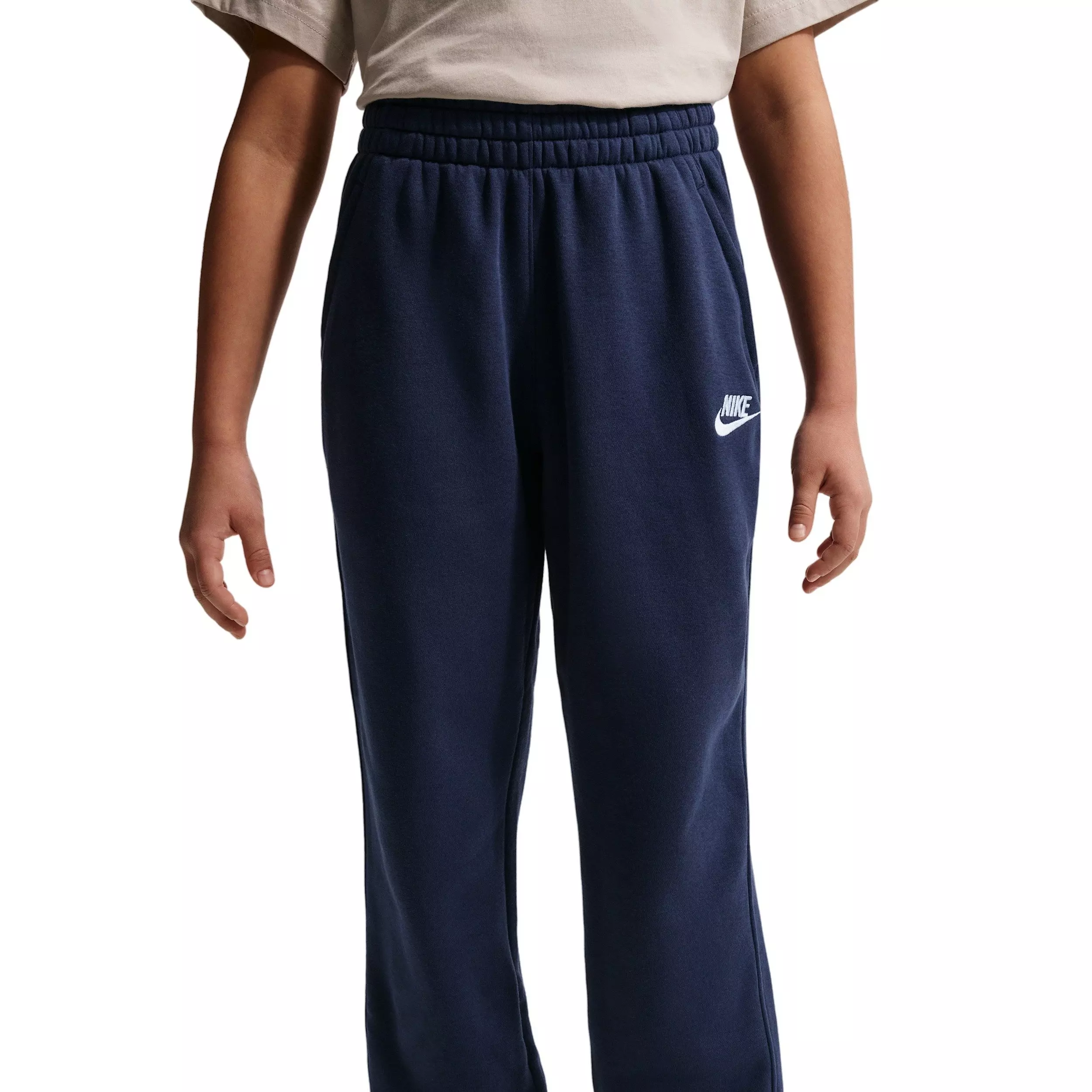Nike Big Kids' Sportswear Club Fleece Loose Sweatpants - Navy - BLUE