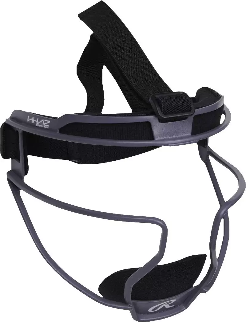 Rawlings HI-VIZ Softball Fielder's Mask - Grey - GRAPHITE