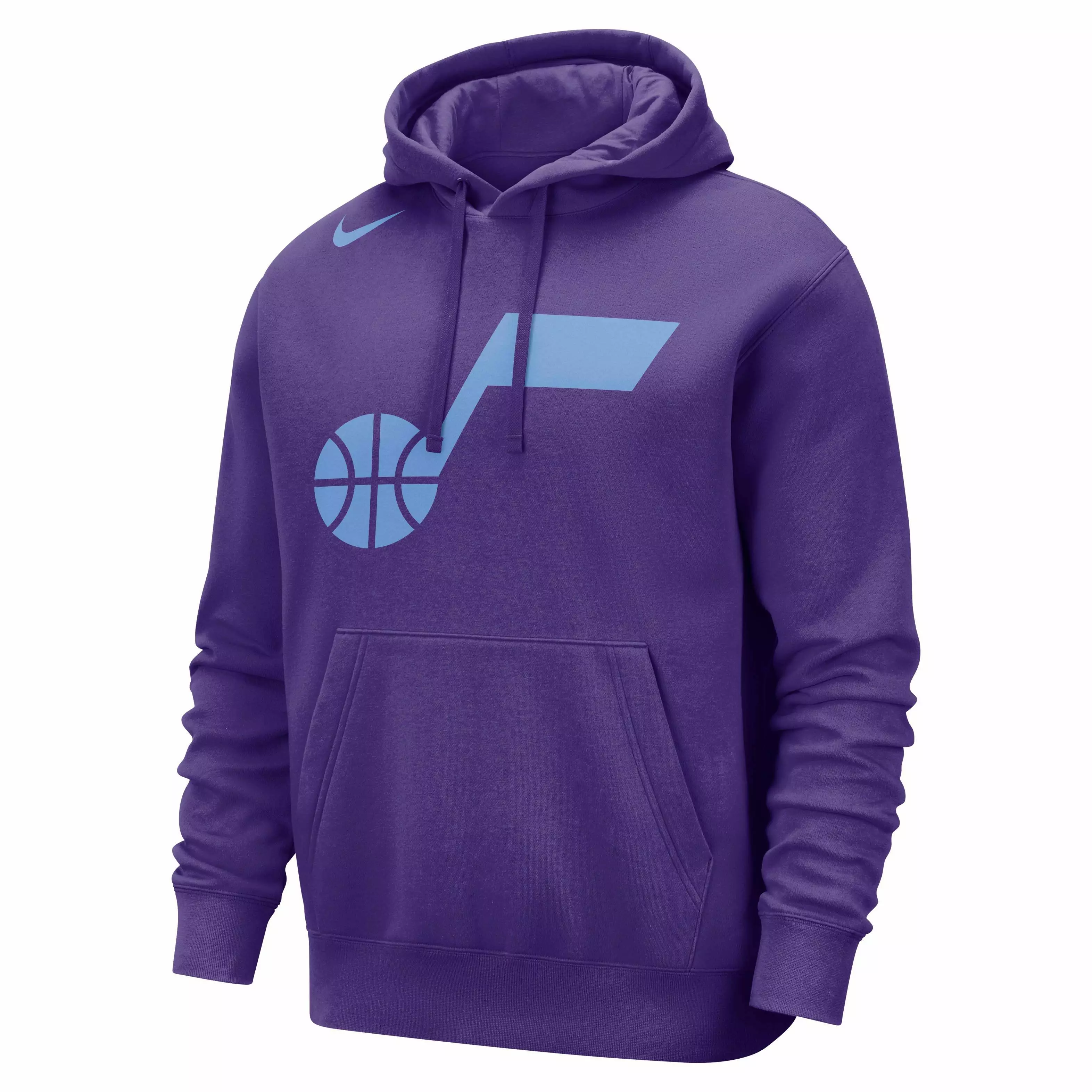 Nike Men's NBA Utah Jazz CE Club Fleece Pullover Hoodie - PURPLE
