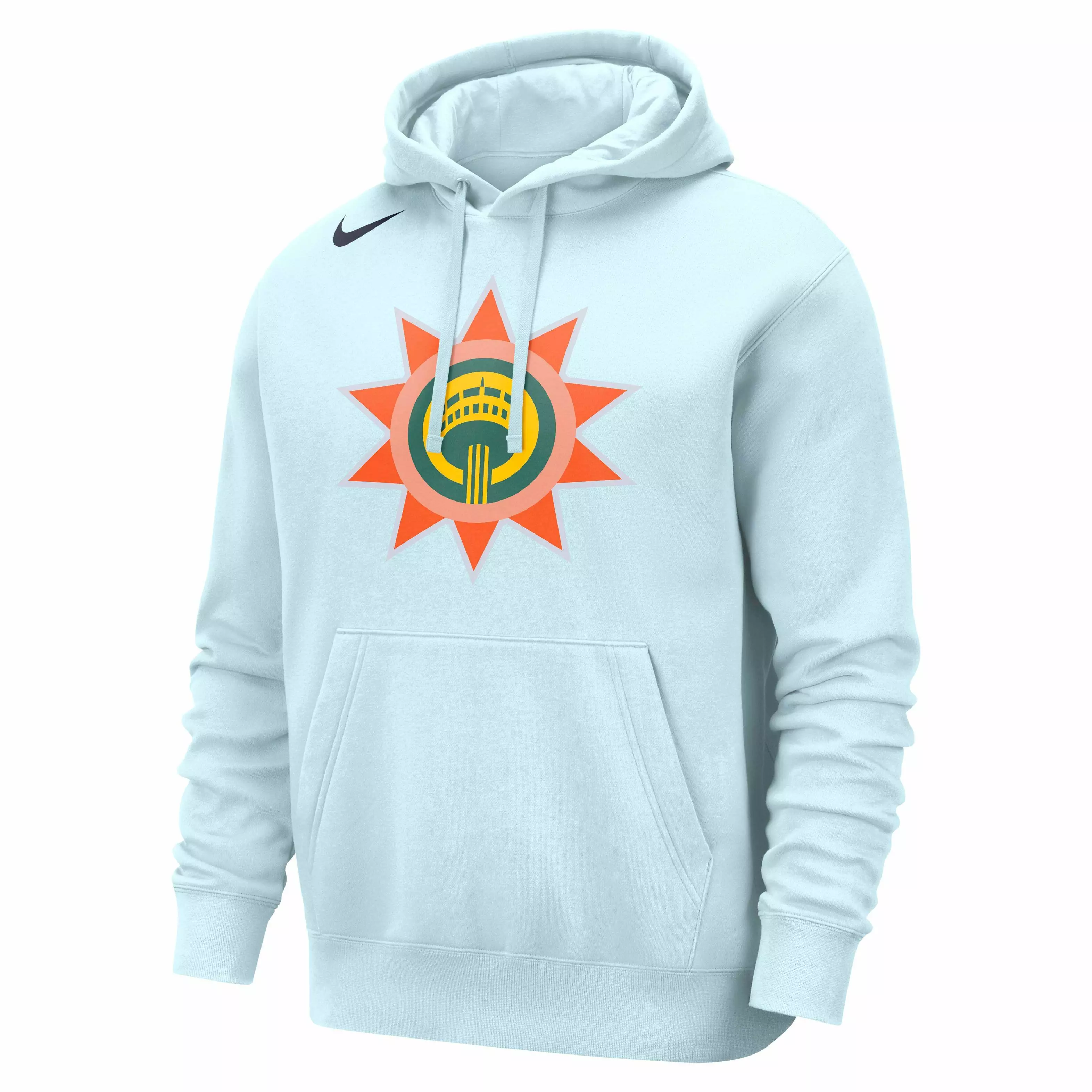 Nike Men's NBA San Antonio Spurs CE Club Fleece Pullover Hoodie - BLUE