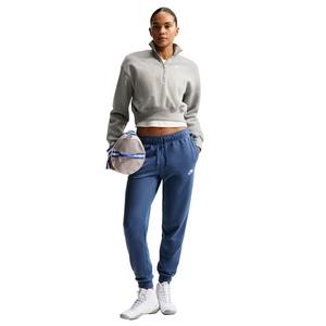 Nike Women's Sportswear Club Fleece Mid-Rise Joggers - Navy/White
