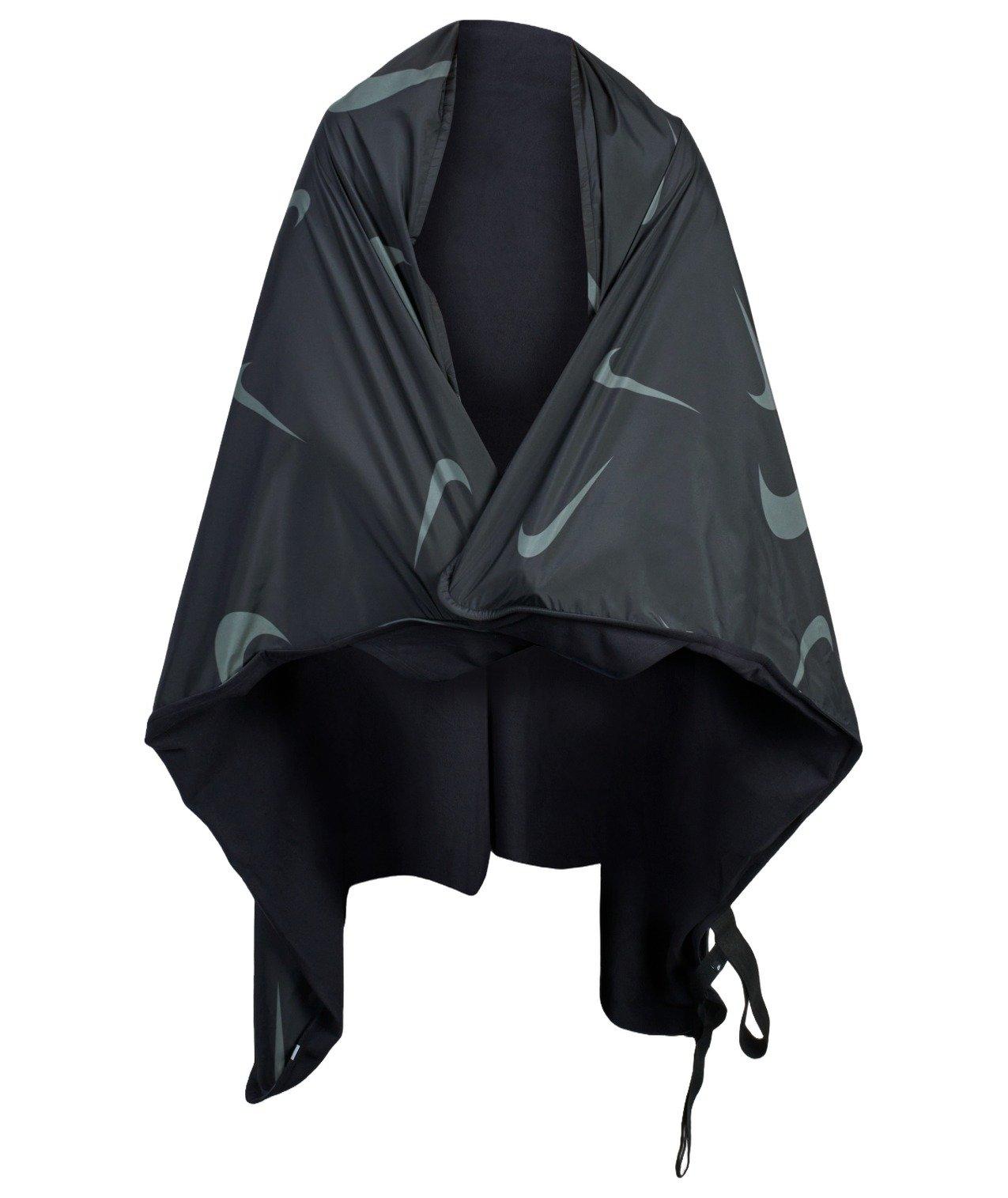 Nike Sport Wrap Blanket-Black/Grey - BLACK/GREY Thumbnail View 2
