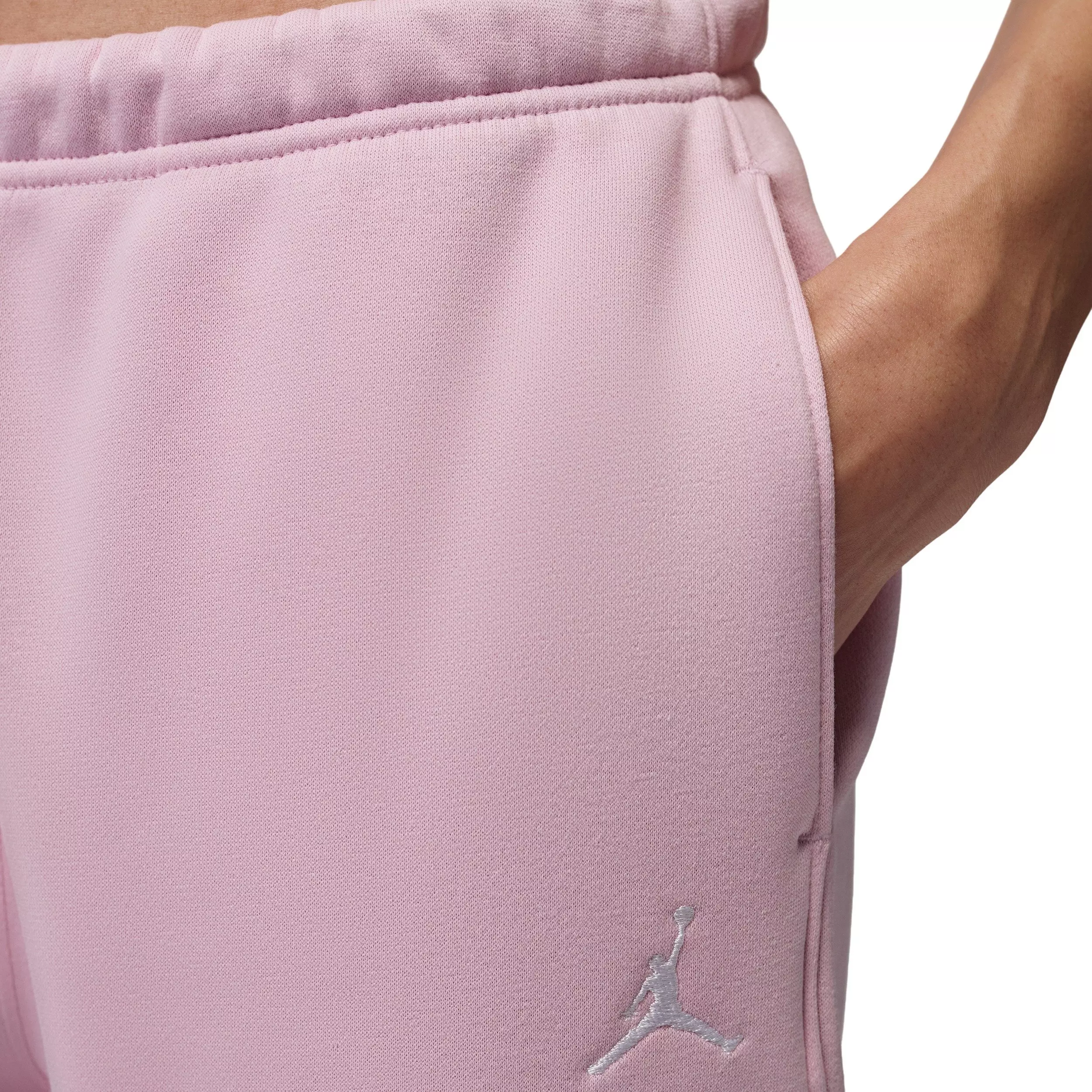 Jordan Women's Brooklyn Fleece Pants - PINK/WHITE