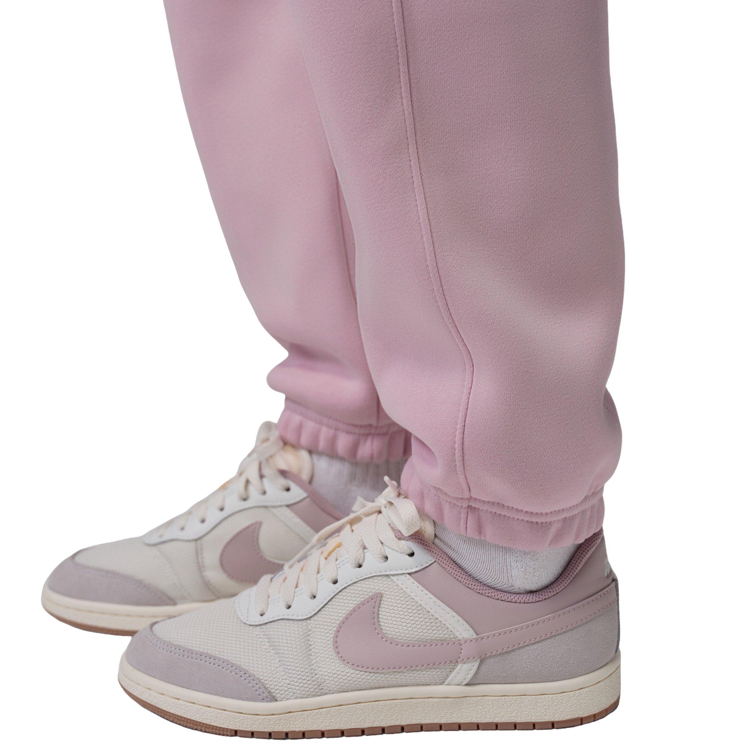 Jordan Women's Brooklyn Fleece Pants - PINK/WHITE Thumbnail View 4