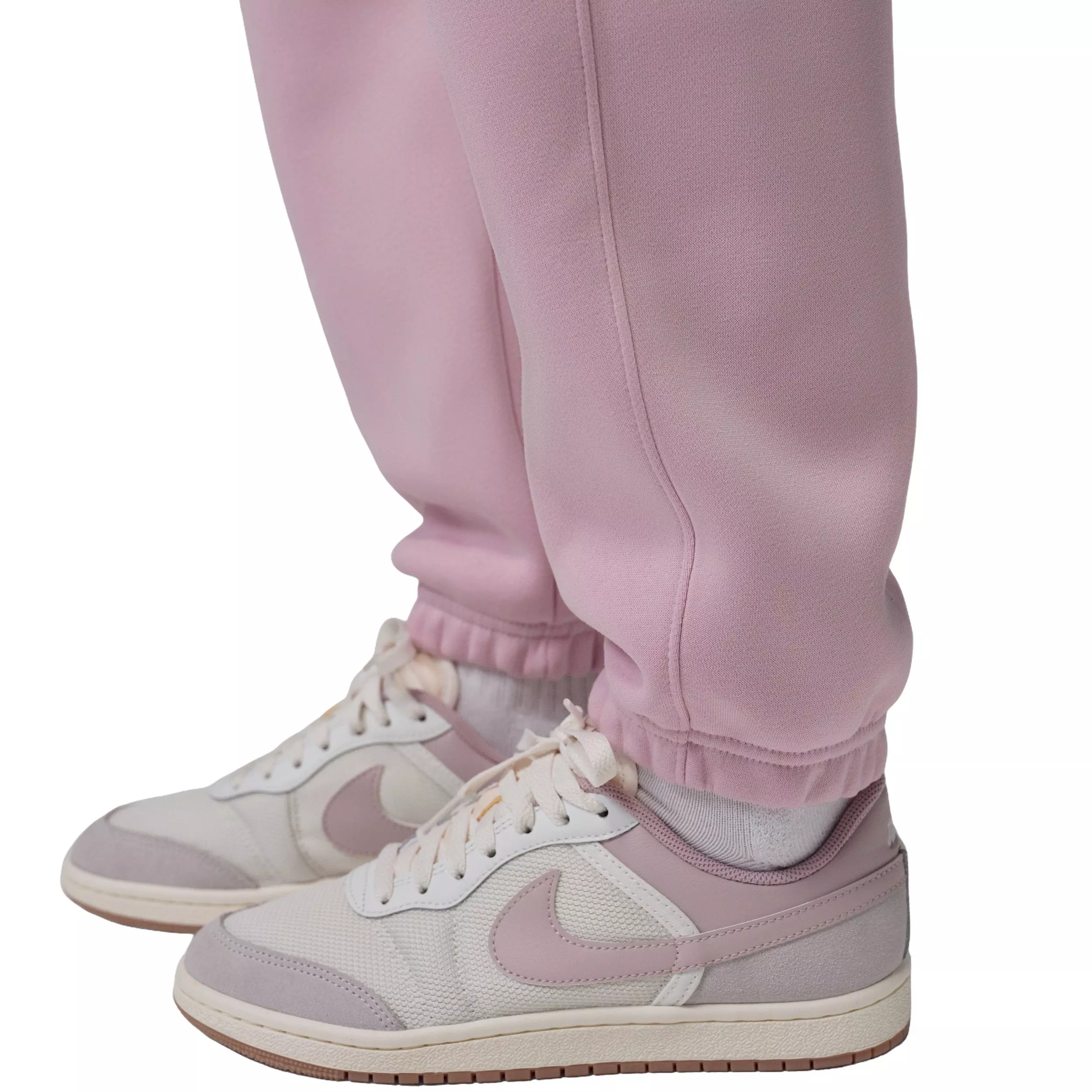 Jordan Women's Brooklyn Fleece Pants - PINK/WHITE