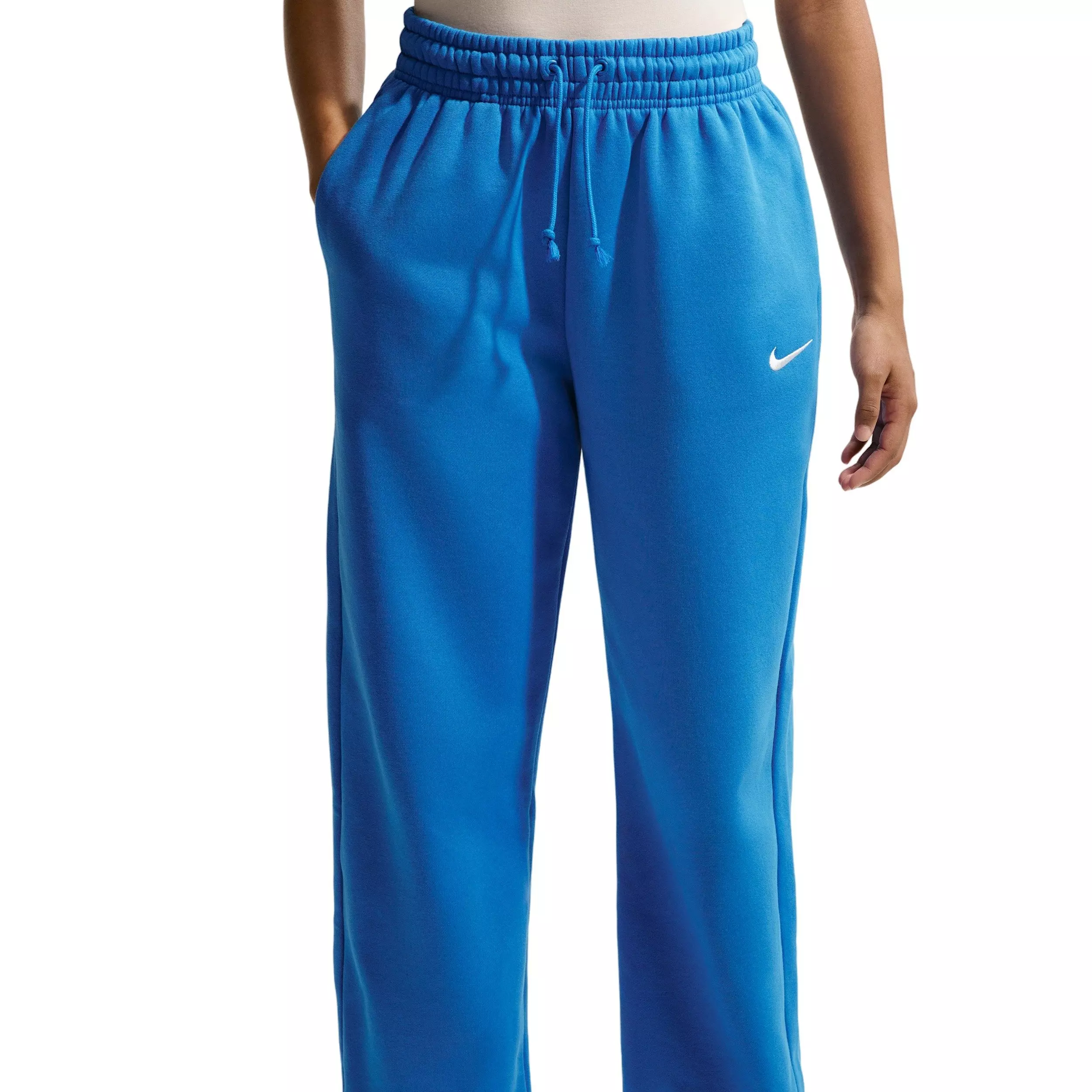 Nike Women's Sportswear Phoenix Fleece High-Waisted Oversized Sweatpants - BLUE