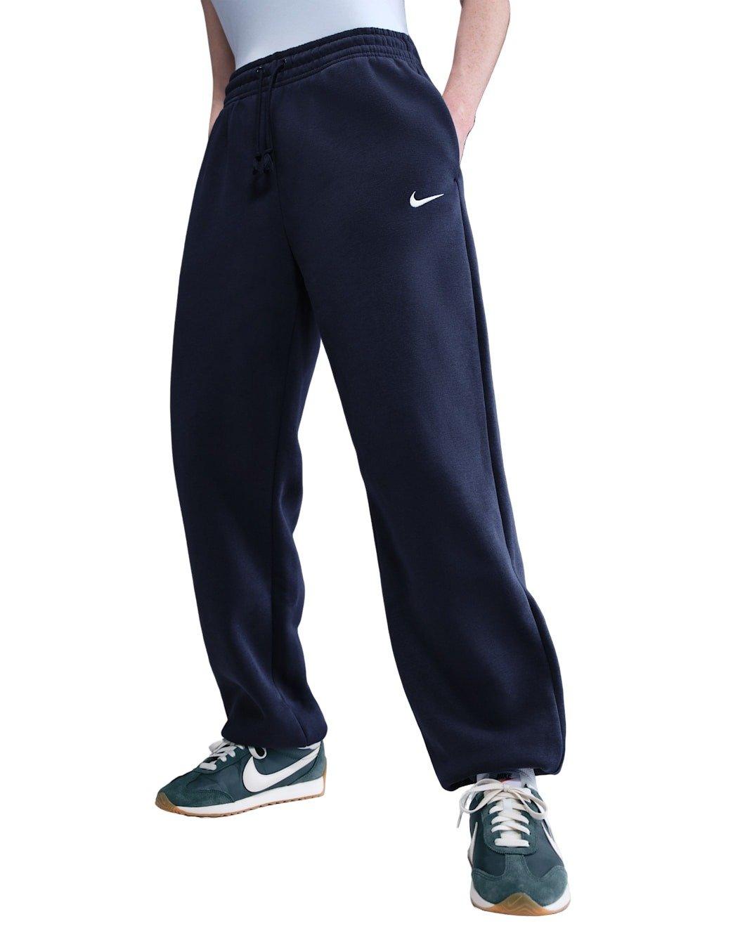 Nike Women's Sportswear Phoenix Fleece High-Waisted Oversized Sweatpants - NAVY Thumbnail View 1