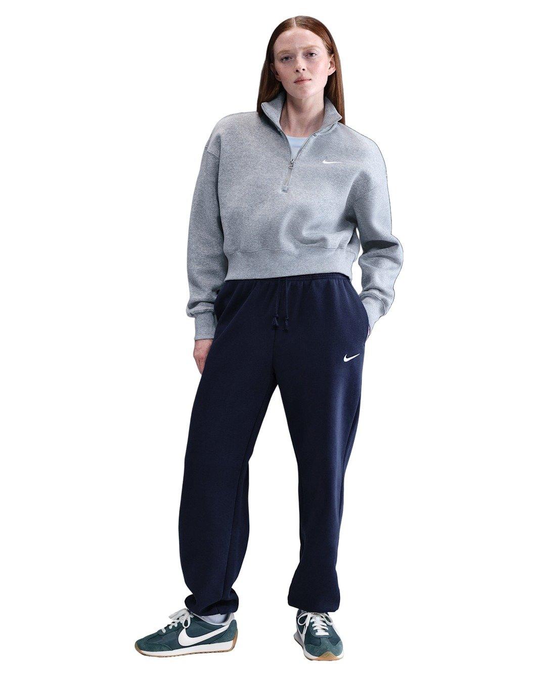 Nike Women's Sportswear Phoenix Fleece High-Waisted Oversized Sweatpants - NAVY Thumbnail View 3
