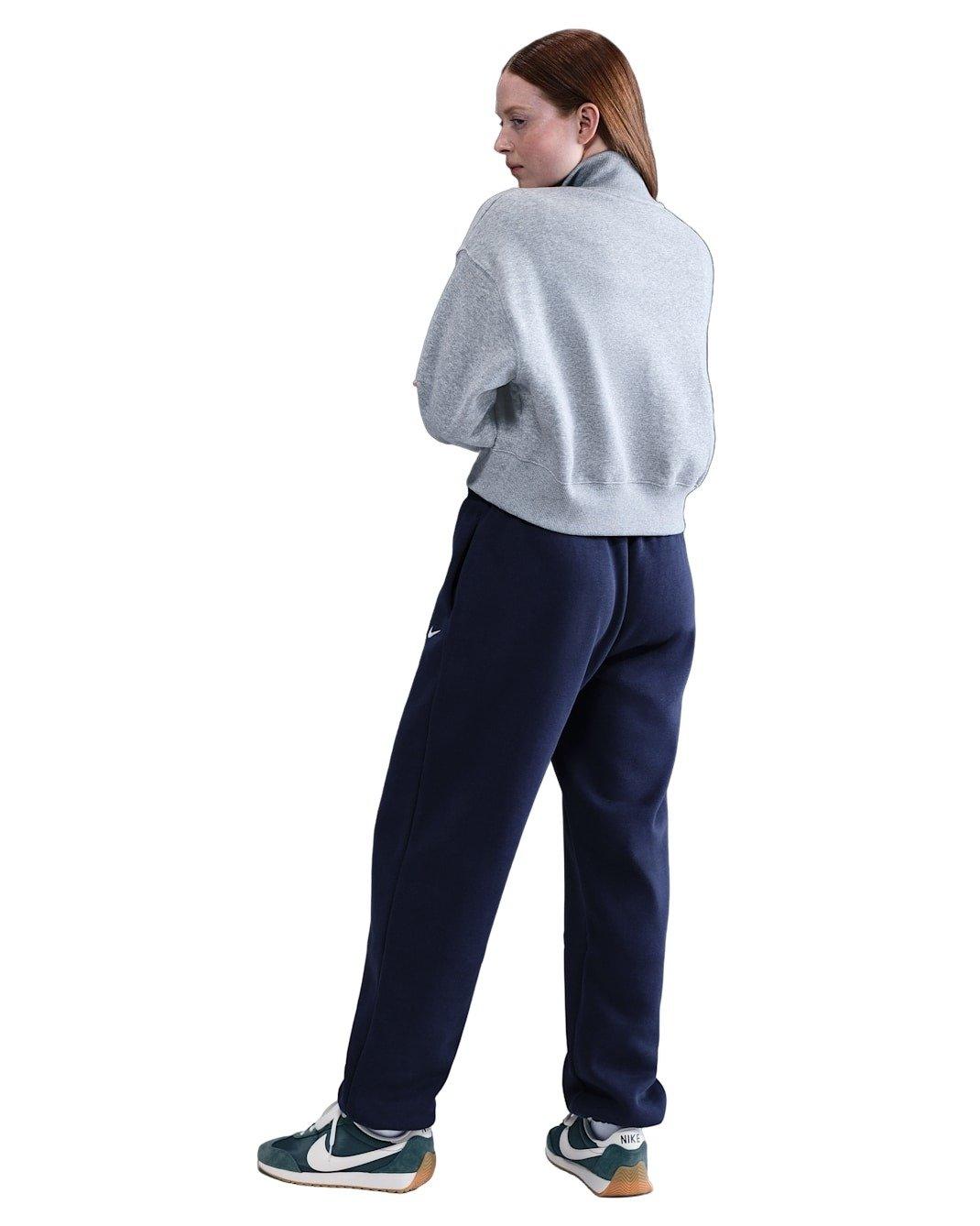 Nike Women's Sportswear Phoenix Fleece High-Waisted Oversized Sweatpants - NAVY Thumbnail View 4