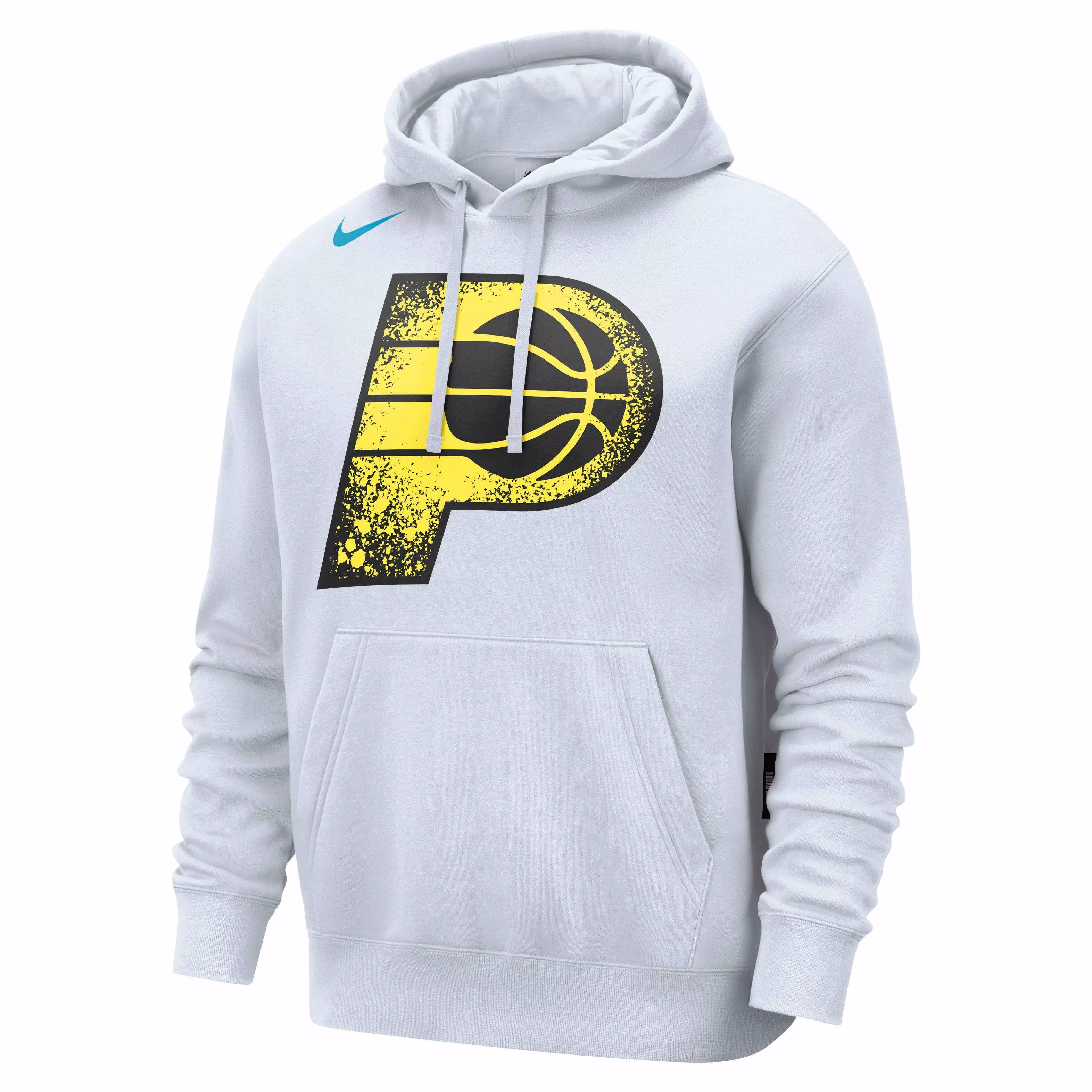 Nike Men's NBA Indiana Pacers CE Club Fleece Pullover Hoodie - WHITE