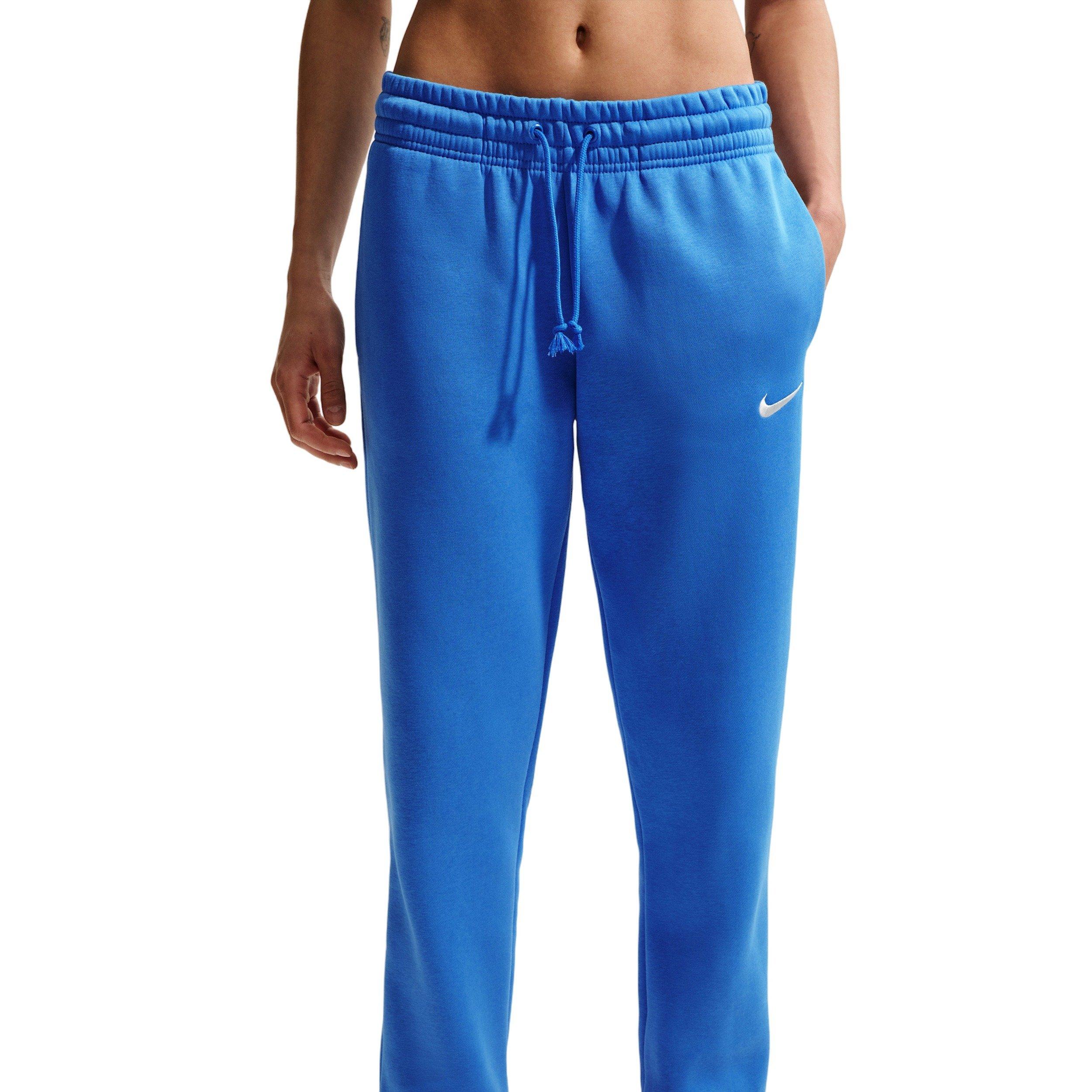 Nike Women's Sportswear Phoenix Fleece Mid-Rise Sweatpants - Blue - BLUE Thumbnail View 3