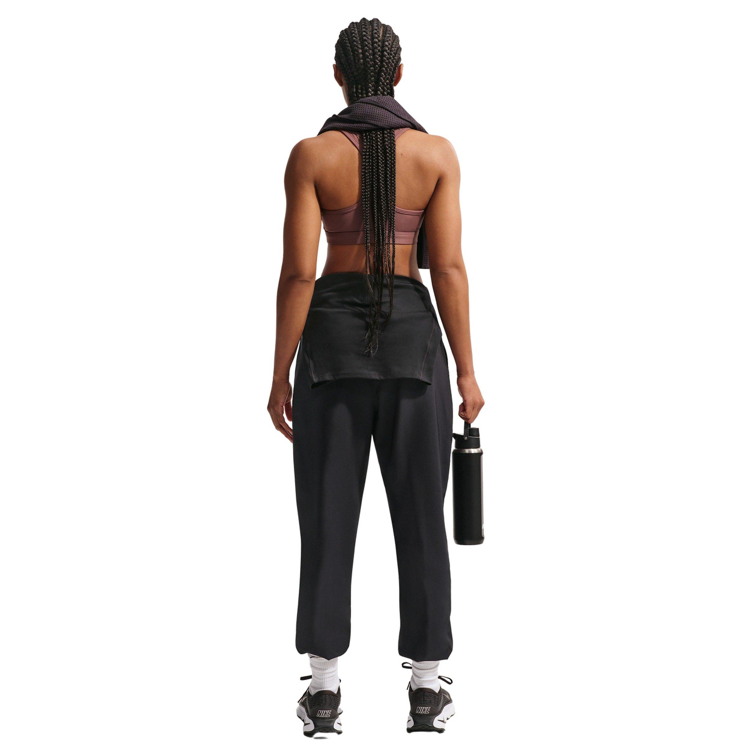 Nike Women's One Dri-FIT High-Waisted 7/8 Joggers - BLACK/WHITE Thumbnail View 2