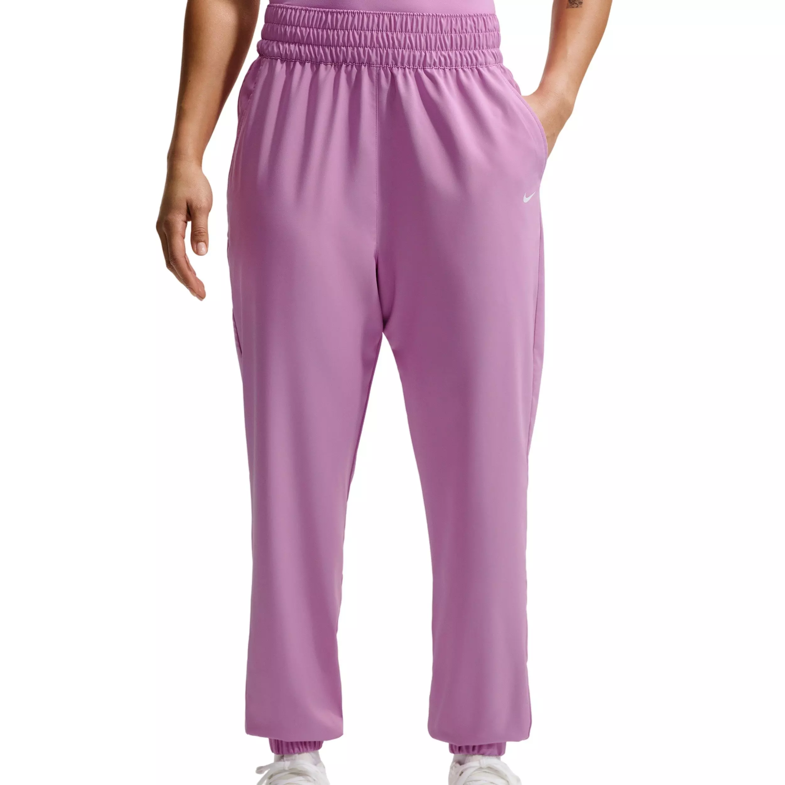 Nike Women's One Dri-FIT High-Waisted 7/8 Joggers - MAGENTA