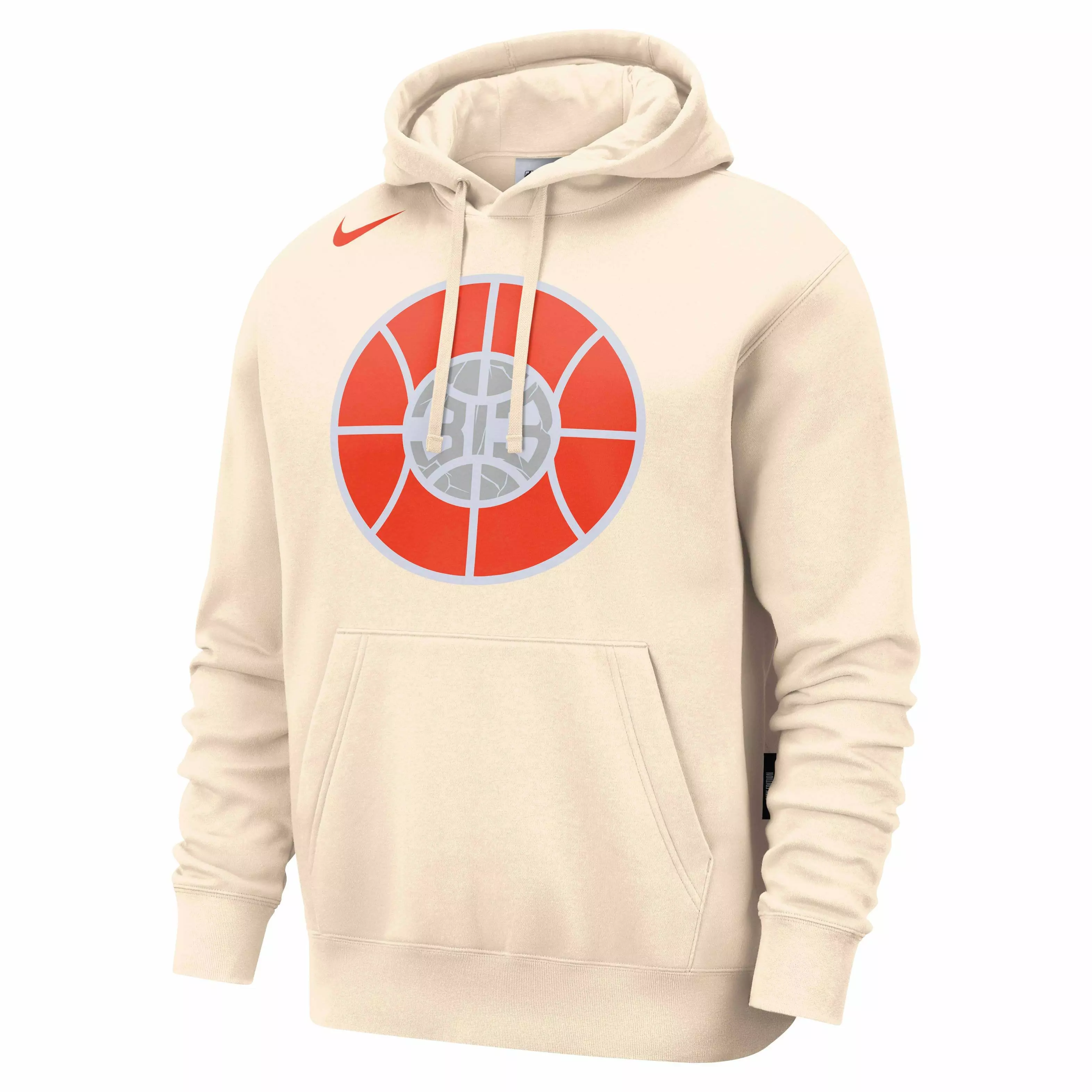 Nike Men's NBA Detroit Pistons CE Club Fleece Pullover Hoodie - NATURAL