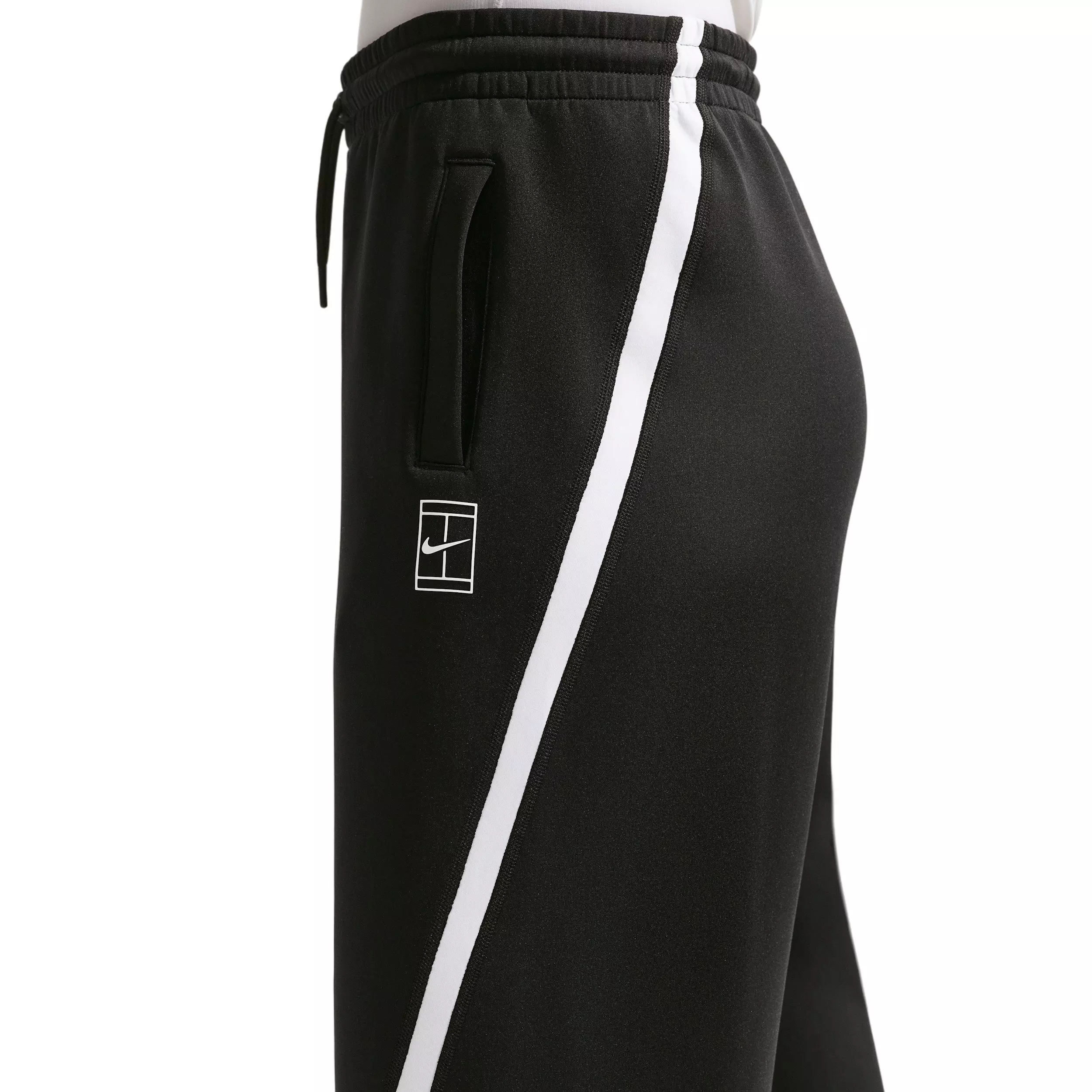 Nike Women's Advantage Dri-FIT Mid-Rise Tennis Pants - BLACK/WHITE