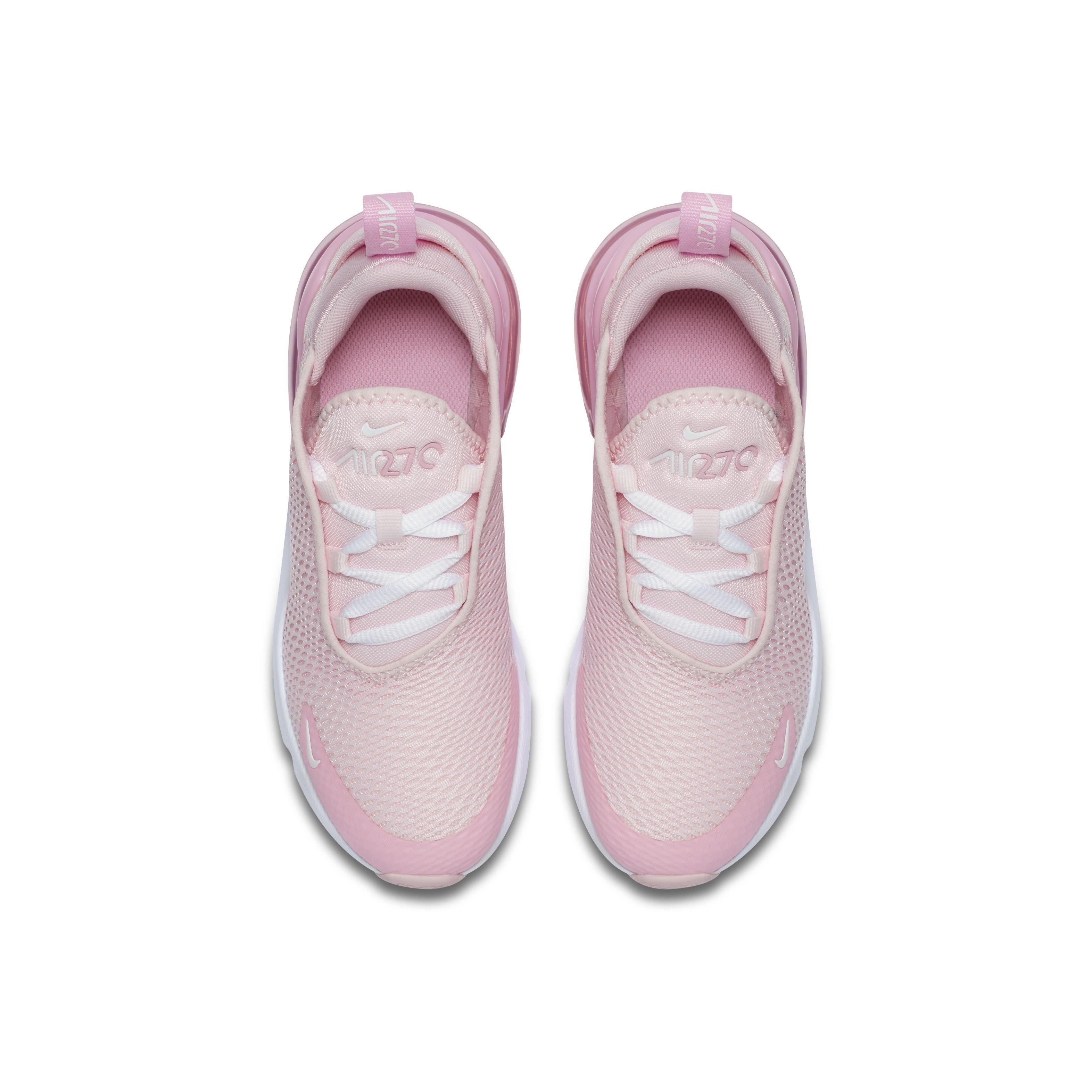 Nike Air Max 270 "Pink Foam/White/Pink Rise" Preschool Girls' Shoe - PINK/WHITE/PINK Thumbnail View 3