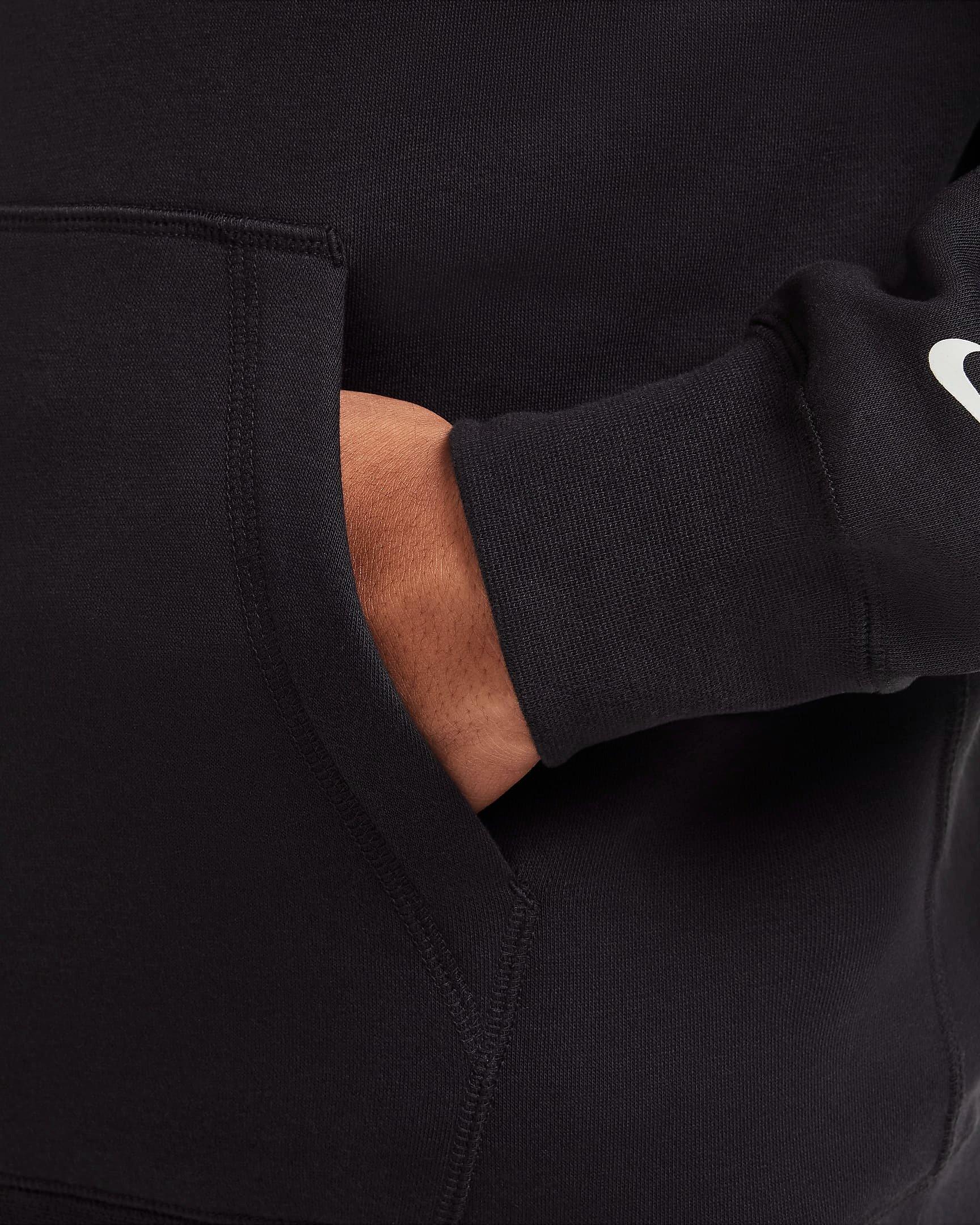 Nike Men's Ja Fleece Basketball Hoodie - BLACK Thumbnail View 5