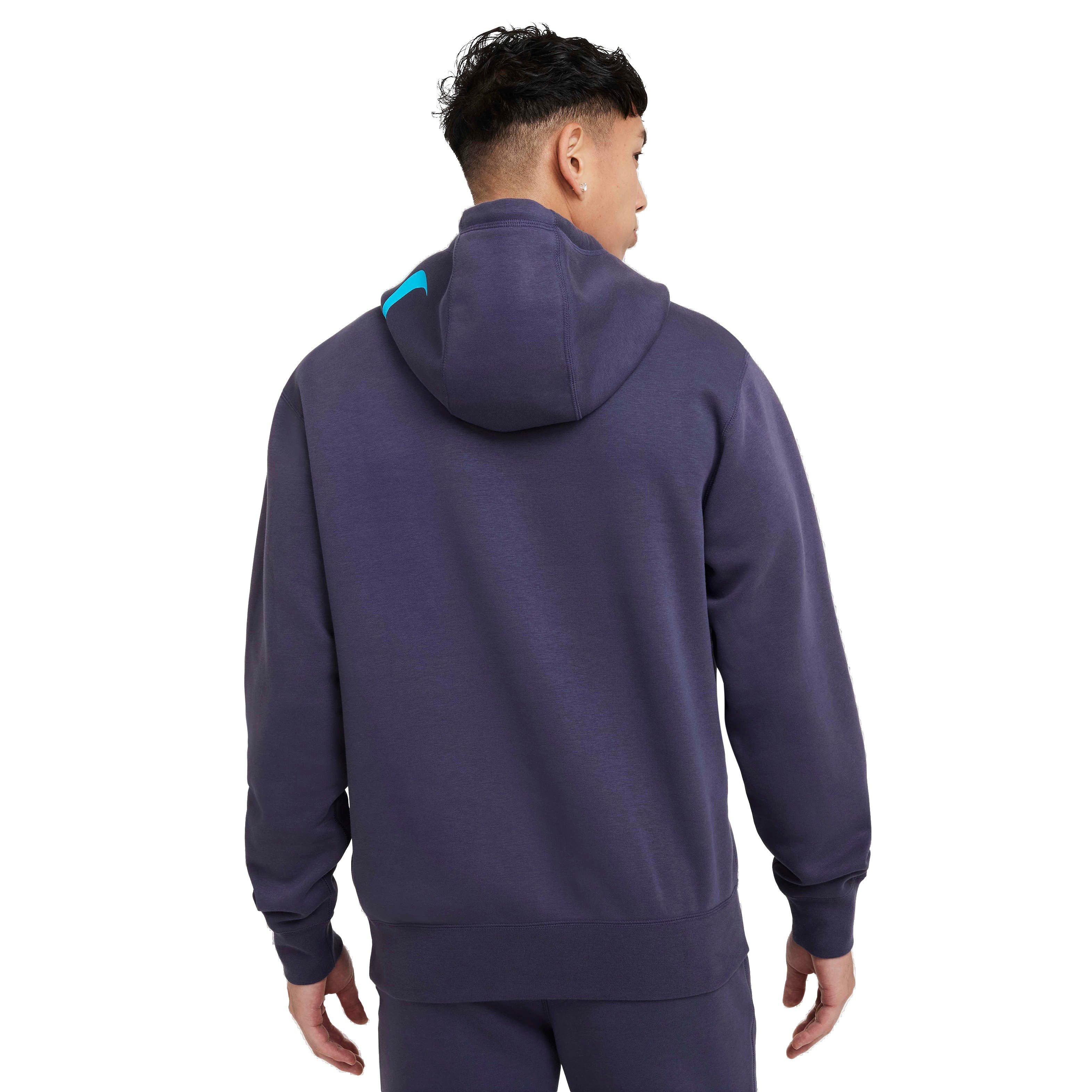 Nike Men's Ja Fleece Basketball Hoodie - PURPLE Thumbnail View 2