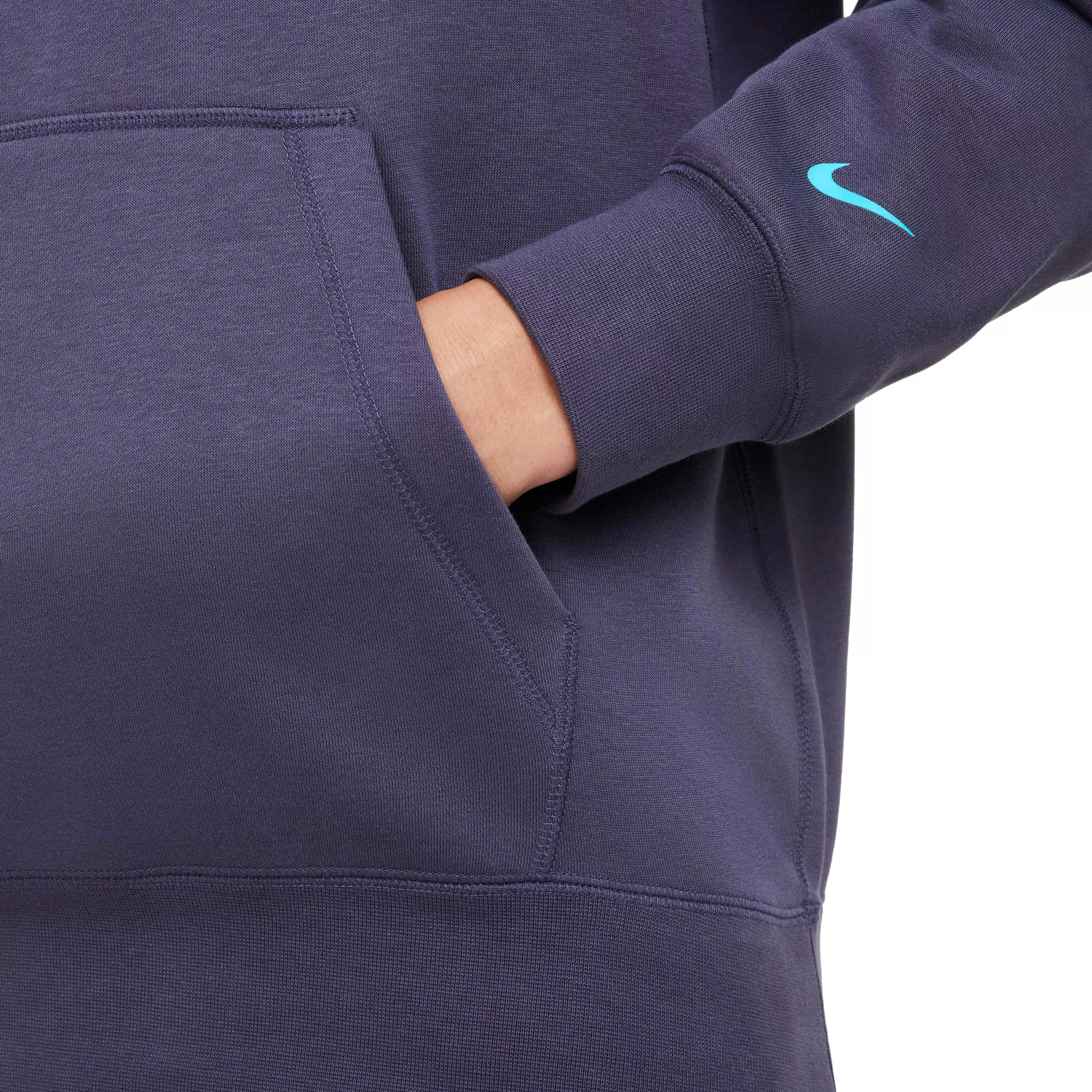 Nike Men's Ja Fleece Basketball Hoodie - PURPLE