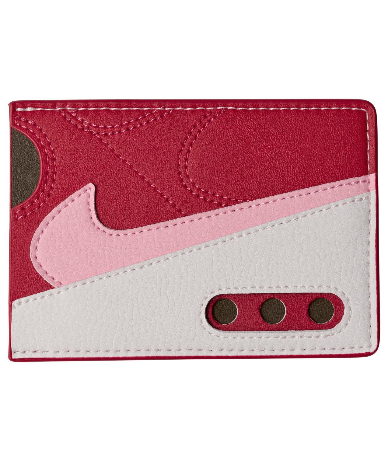 Nike Icon Air Max 90 Card Wallet - Red/Pink - RED/TAN Thumbnail View 1