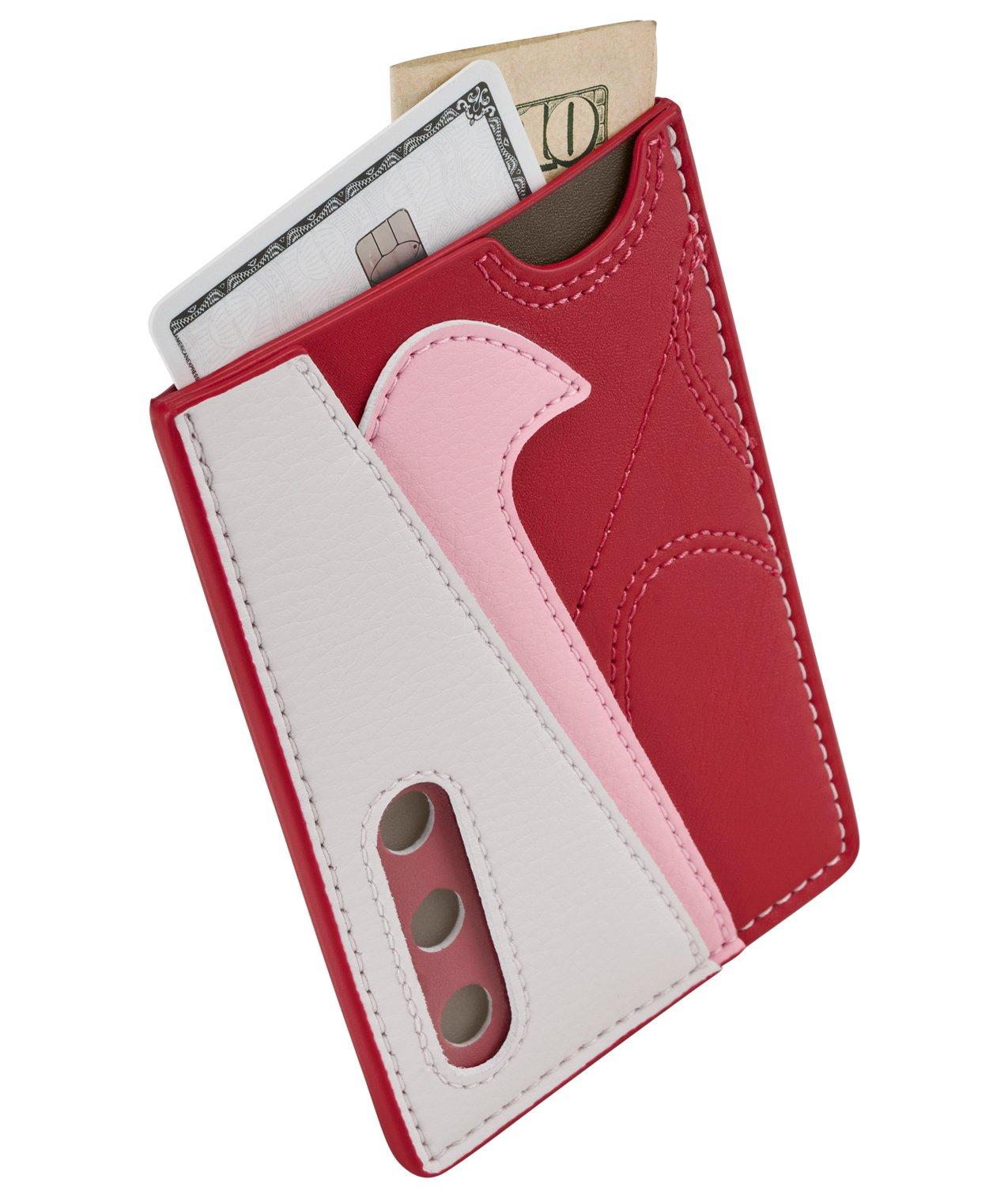 Nike Icon Air Max 90 Card Wallet - Red/Pink - RED/TAN Thumbnail View 3