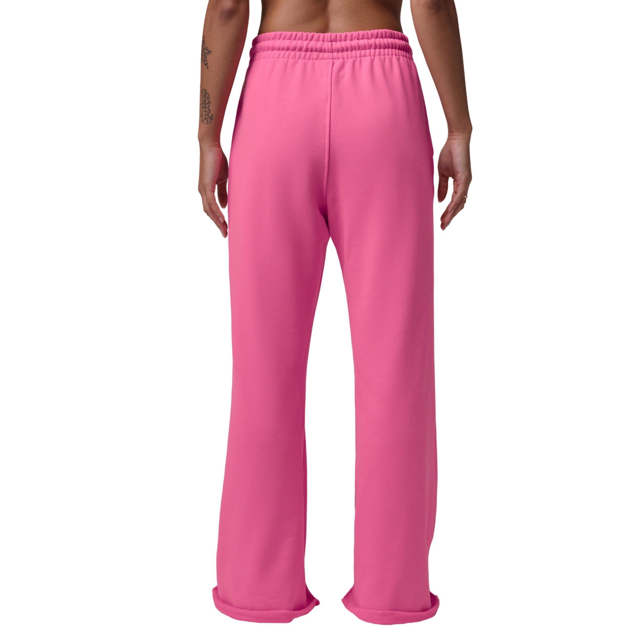 Jordan Women's French Terry Flared Pants - PINK Thumbnail View 2