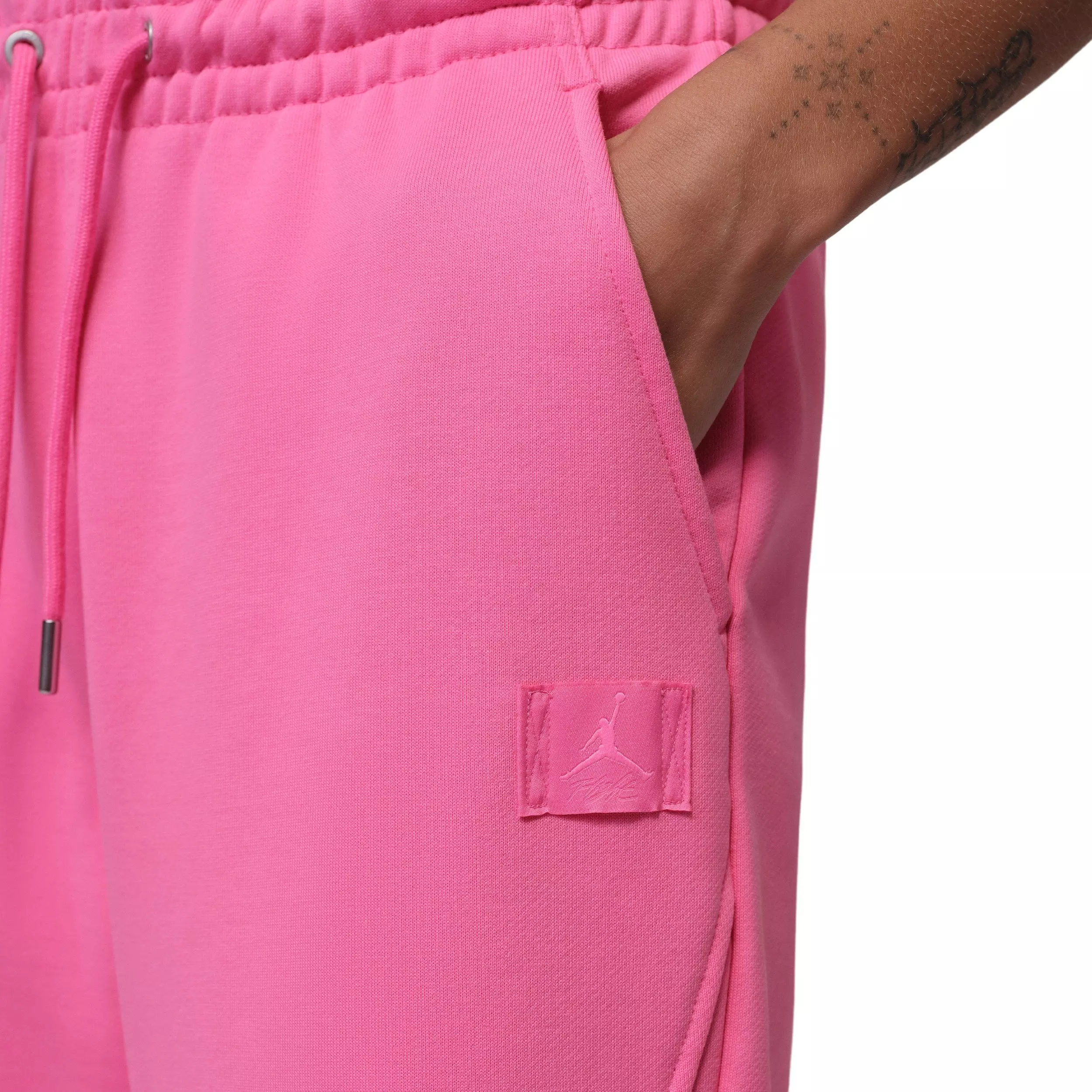 Jordan Women's French Terry Flared Pants - PINK