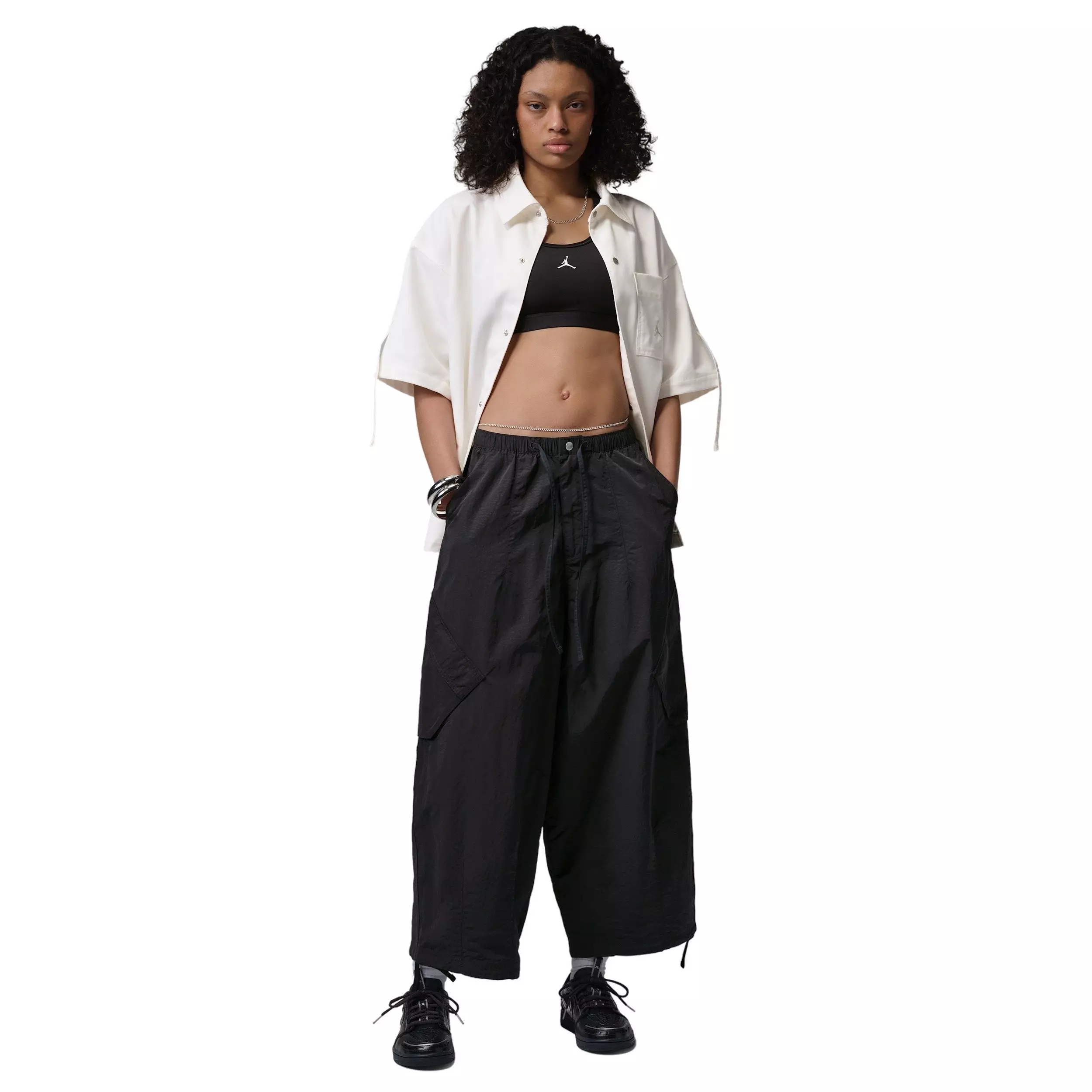 Jordan Women's Flight Chicago Parachute Pants - BLACK