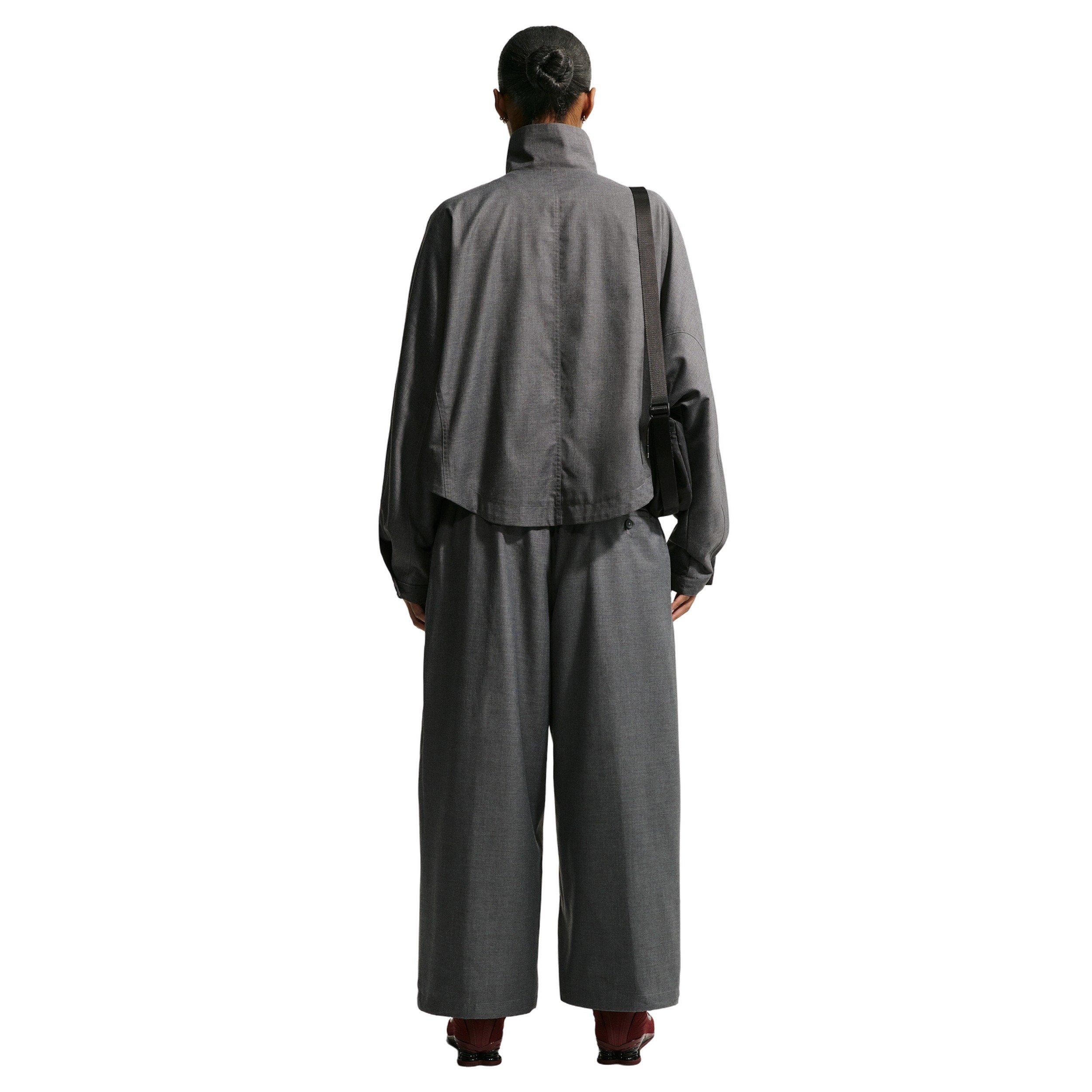 Nike Women's Sportswear Oversized Mid-Rise Woven Pants - BLACK Thumbnail View 2