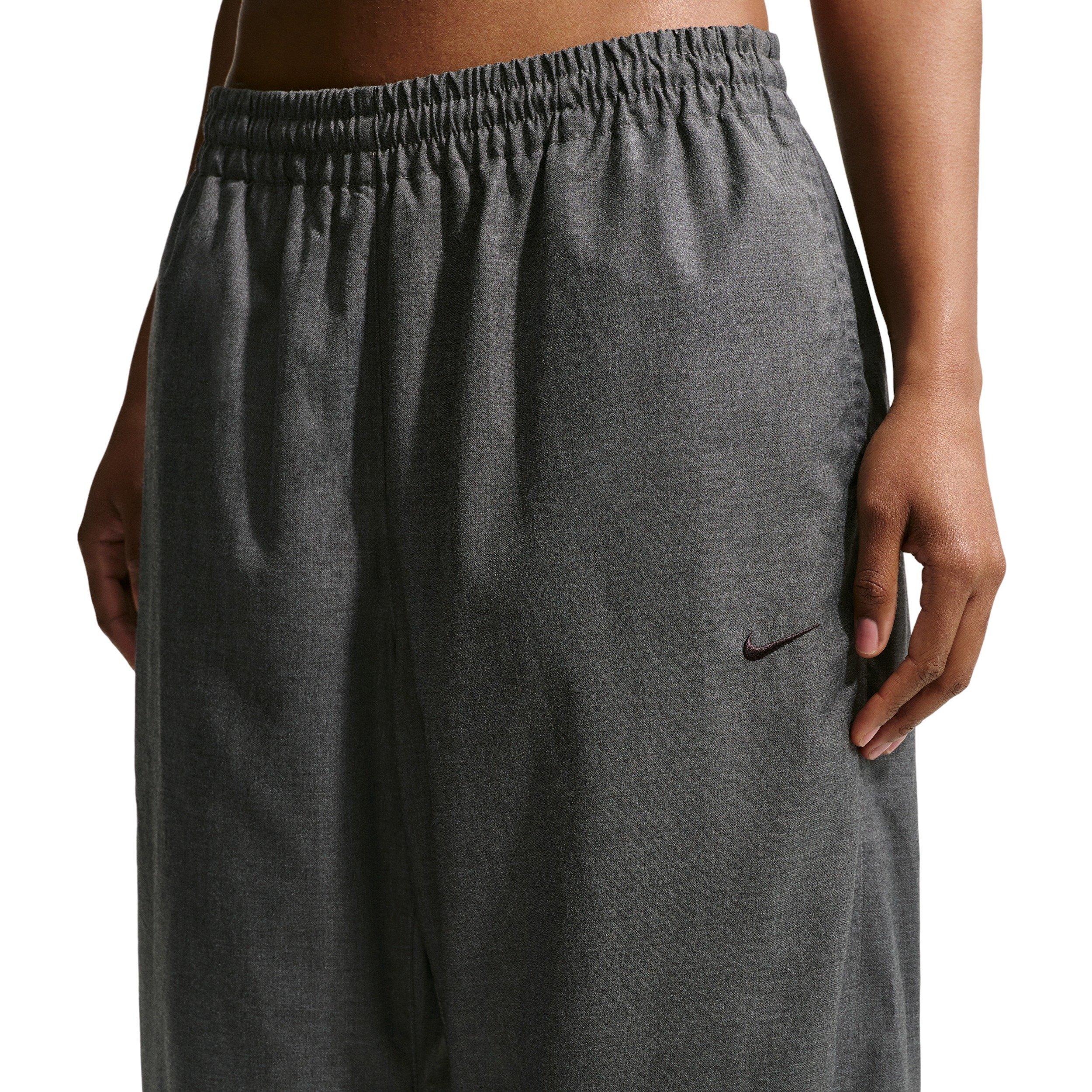 Nike Women's Sportswear Oversized Mid-Rise Woven Pants - BLACK Thumbnail View 3