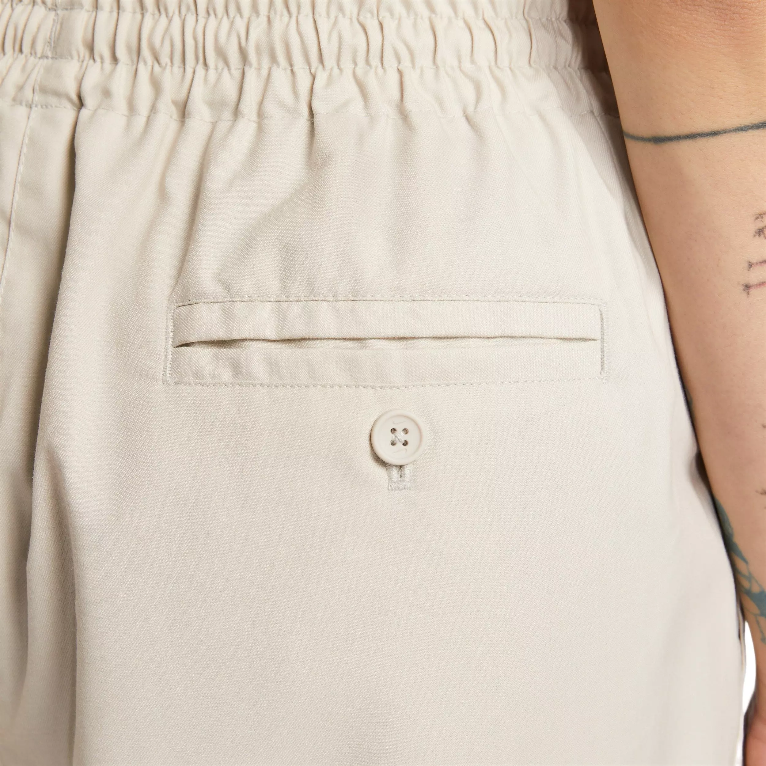 Nike Women's Sportswear Oversized Mid-Rise Woven Pants - BONE