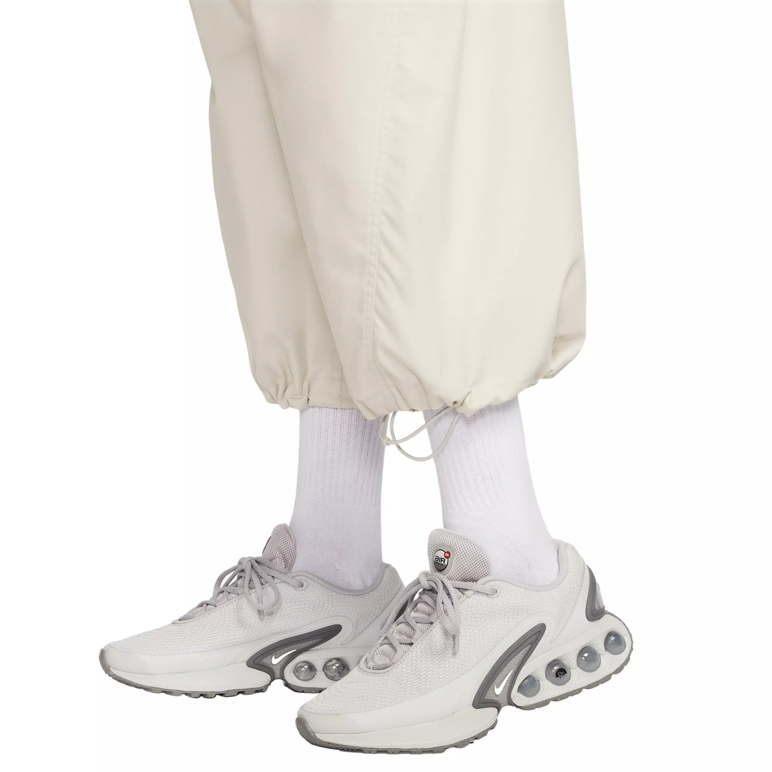 Nike Women's Sportswear Oversized Mid-Rise Woven Pants - BONE