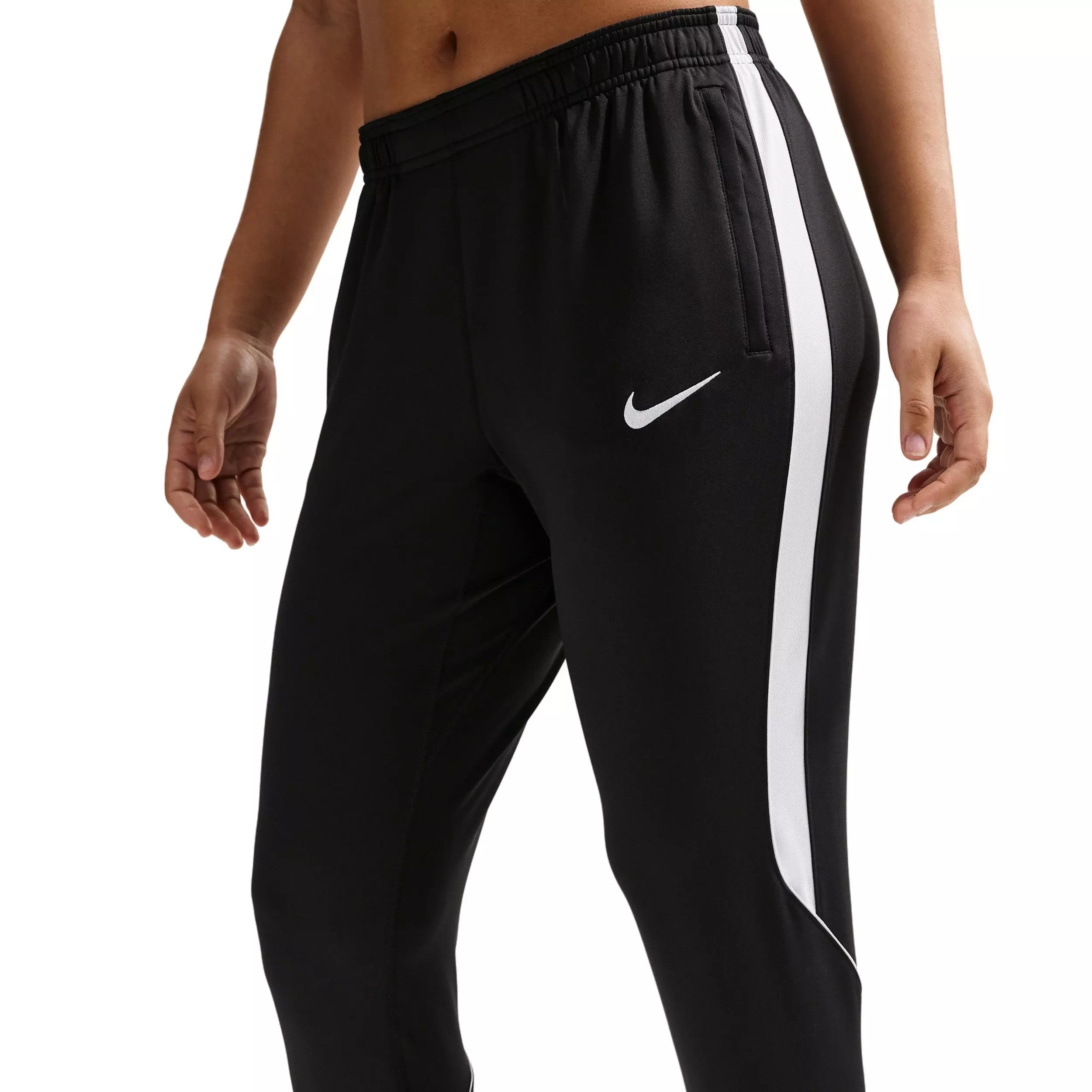 Nike Women's Strike Dri-FIT Soccer Knit Pants - Black/White - BLACK/WHITE