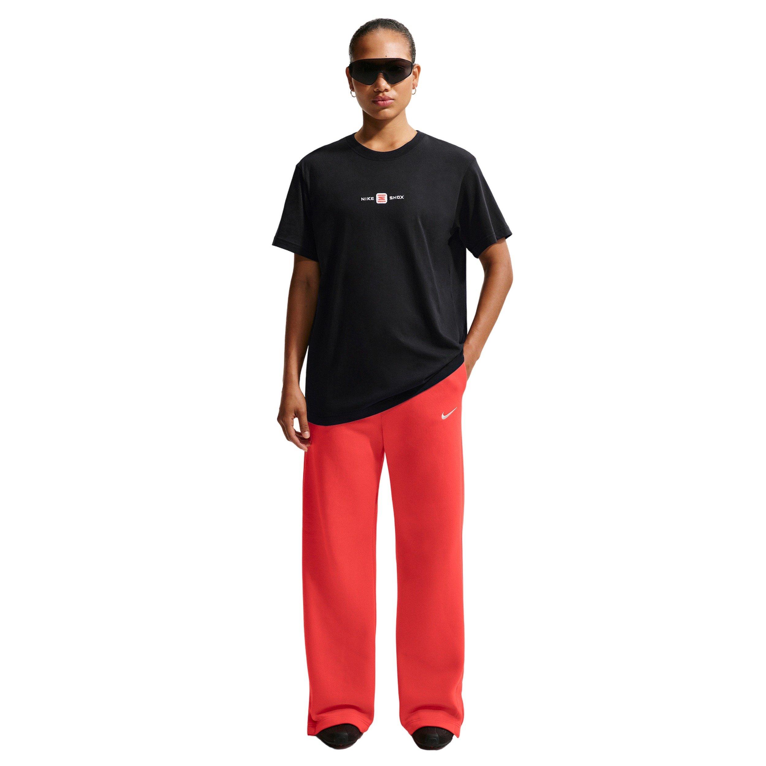 Nike Women's Sportswear Phoenix Fleece High-Waisted Wide-Leg Pants - CRIMSON Thumbnail View 1