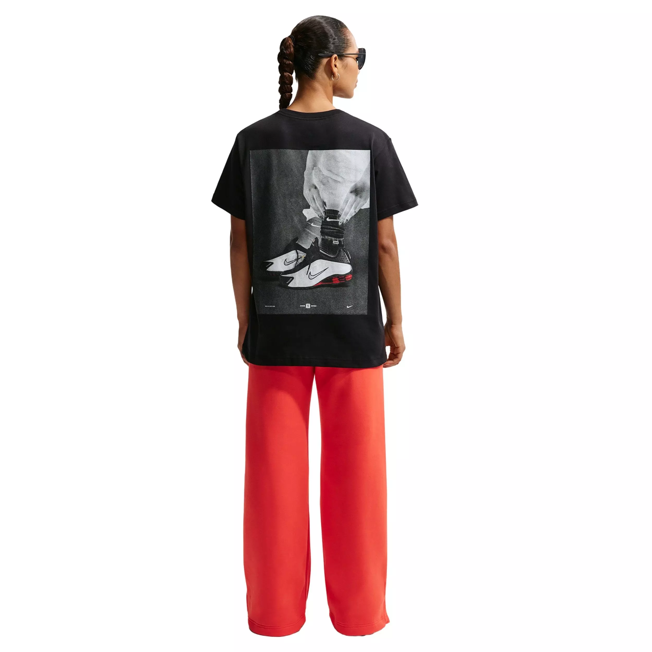 Nike Women's Sportswear Phoenix Fleece High-Waisted Wide-Leg Pants - CRIMSON