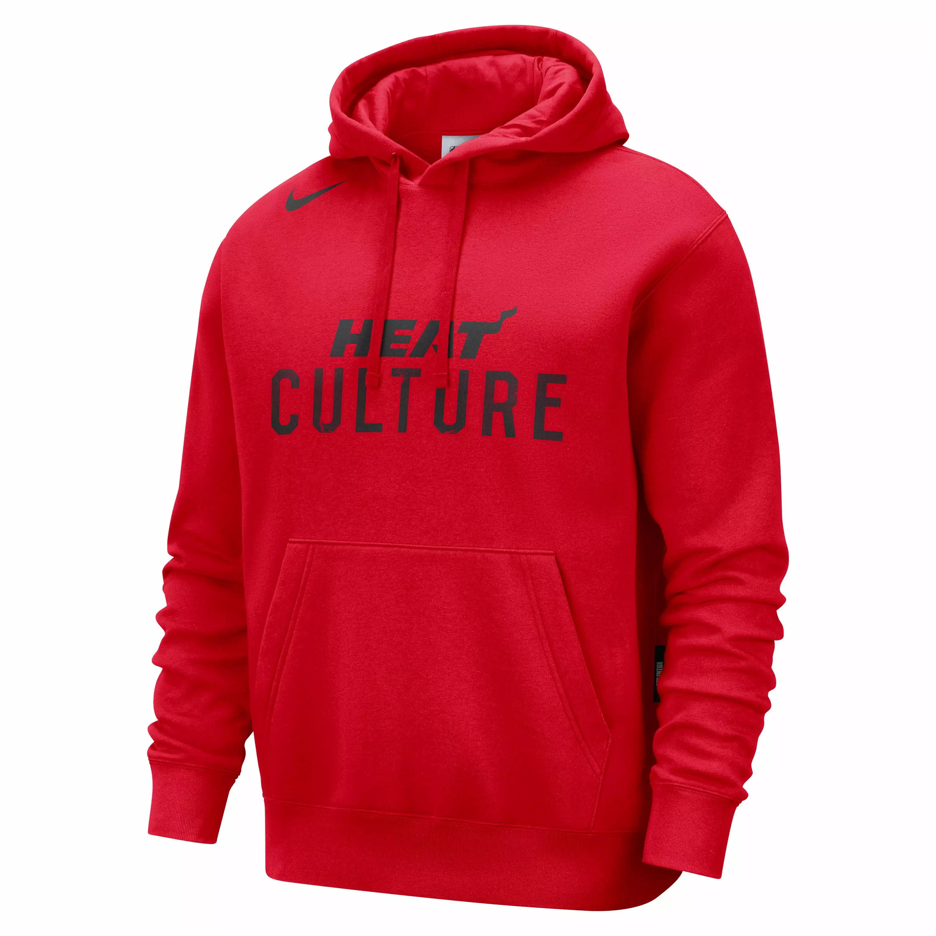 Nike Men's Miami Heat NBA CE Club Fleece Pullover Hoodie - RED