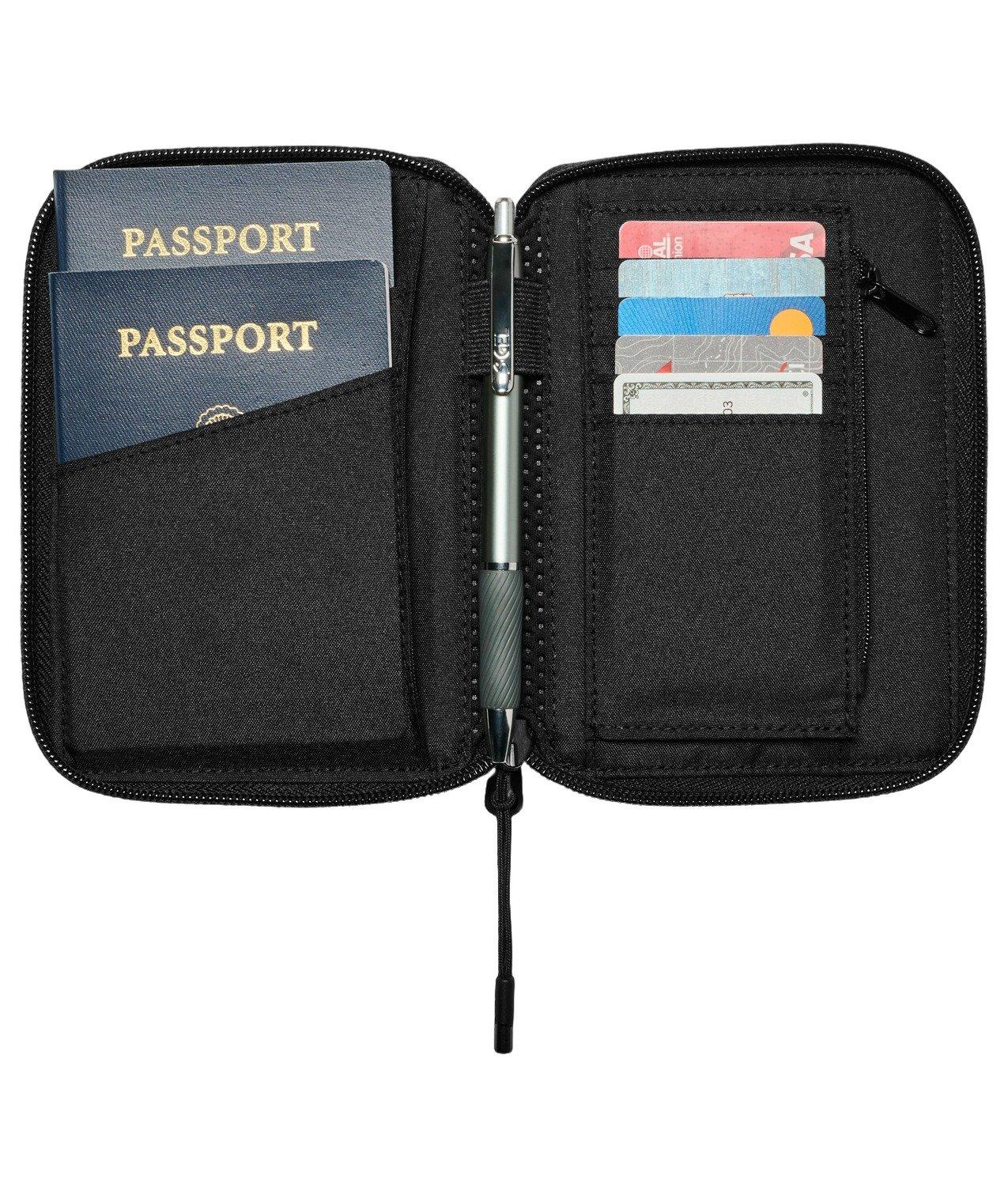 Nike Aura Travel Wallet-Black - BLACK Thumbnail View 4