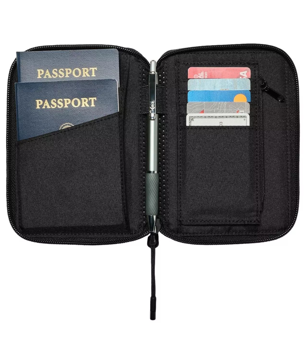 Nike Aura Travel Wallet-Black - BLACK