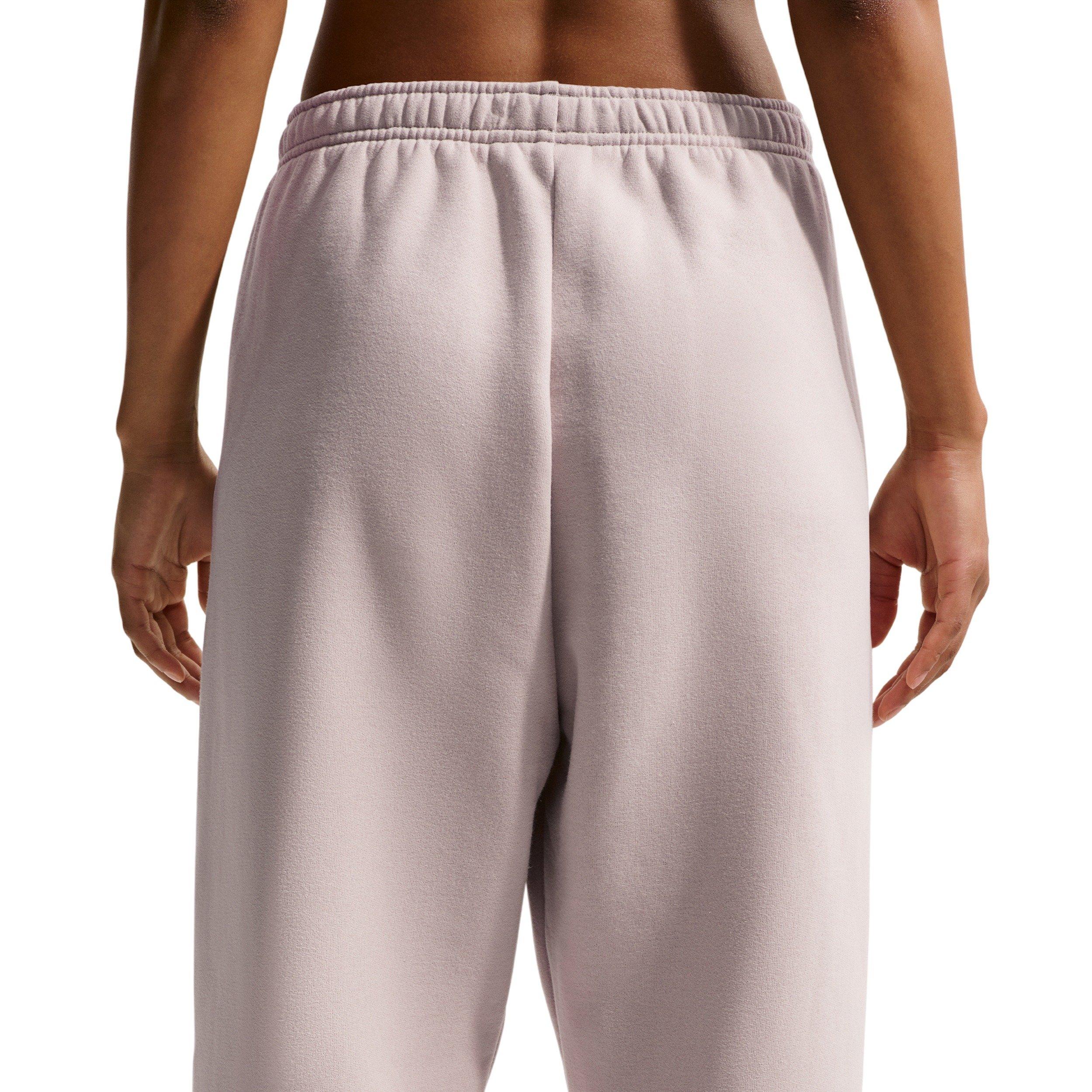 Nike Women's Studio Fleece Med-Weight High-Rise Oversized Cuff Pants - CREAM Thumbnail View 2