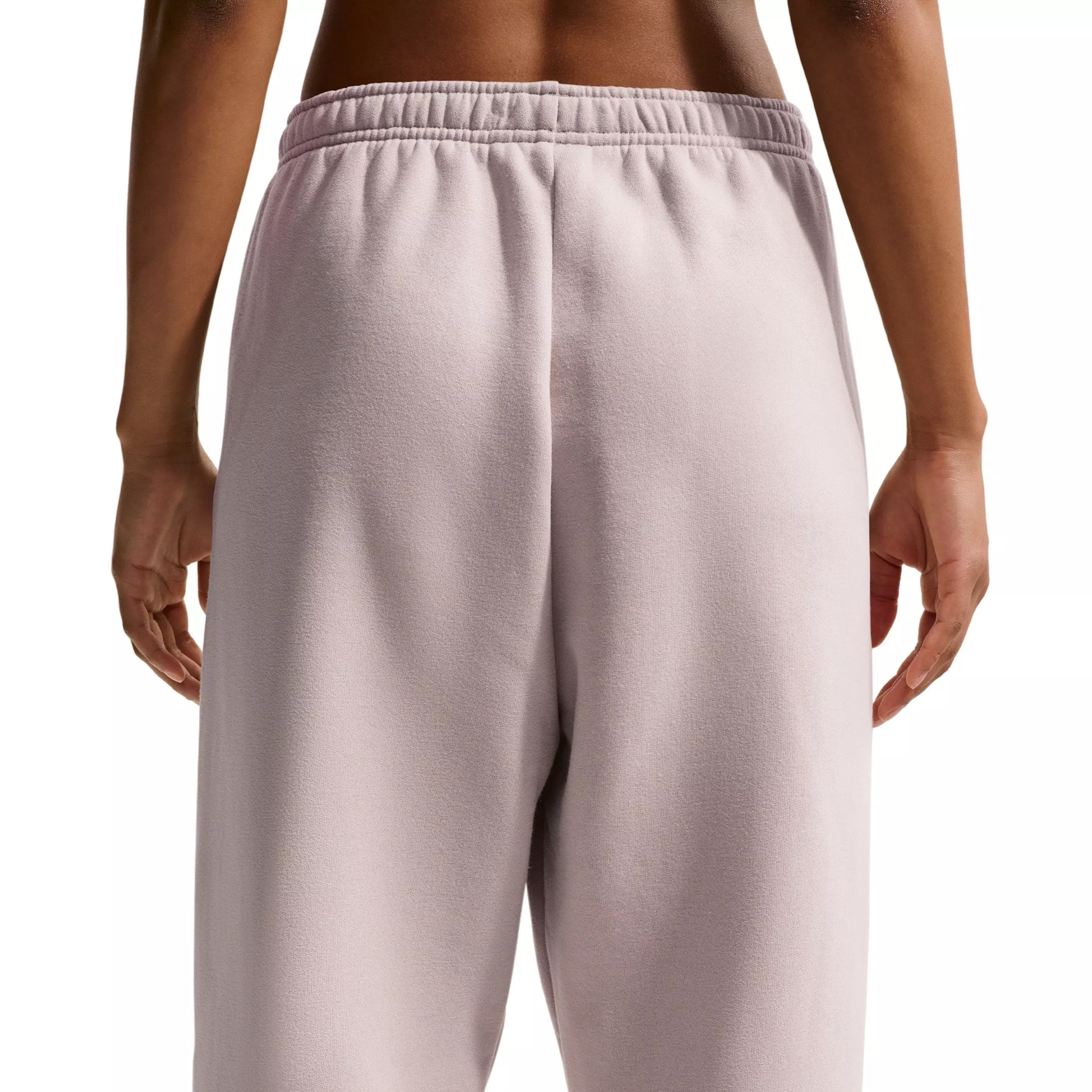 Nike Women's Studio Fleece Med-Weight High-Rise Oversized Cuff Pants - CREAM