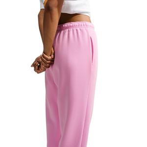 Nike Women's Studio Fleece Med-Weight High-Rise Oversized Cuff Pants - PINK