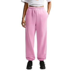 Nike Women's Studio Fleece Med-Weight High-Rise Oversized Cuff Pants - PINK