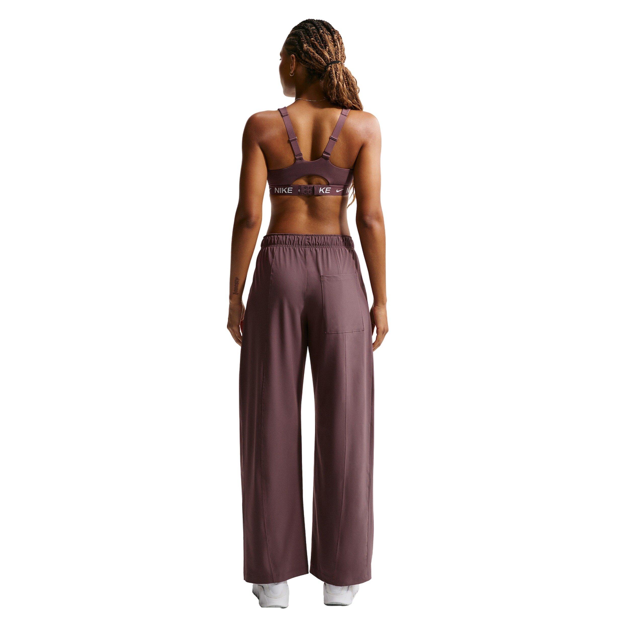 Nike Women's One Dri-FIT Woven Wide-Leg Pants - PURPLE/WHITE Thumbnail View 2