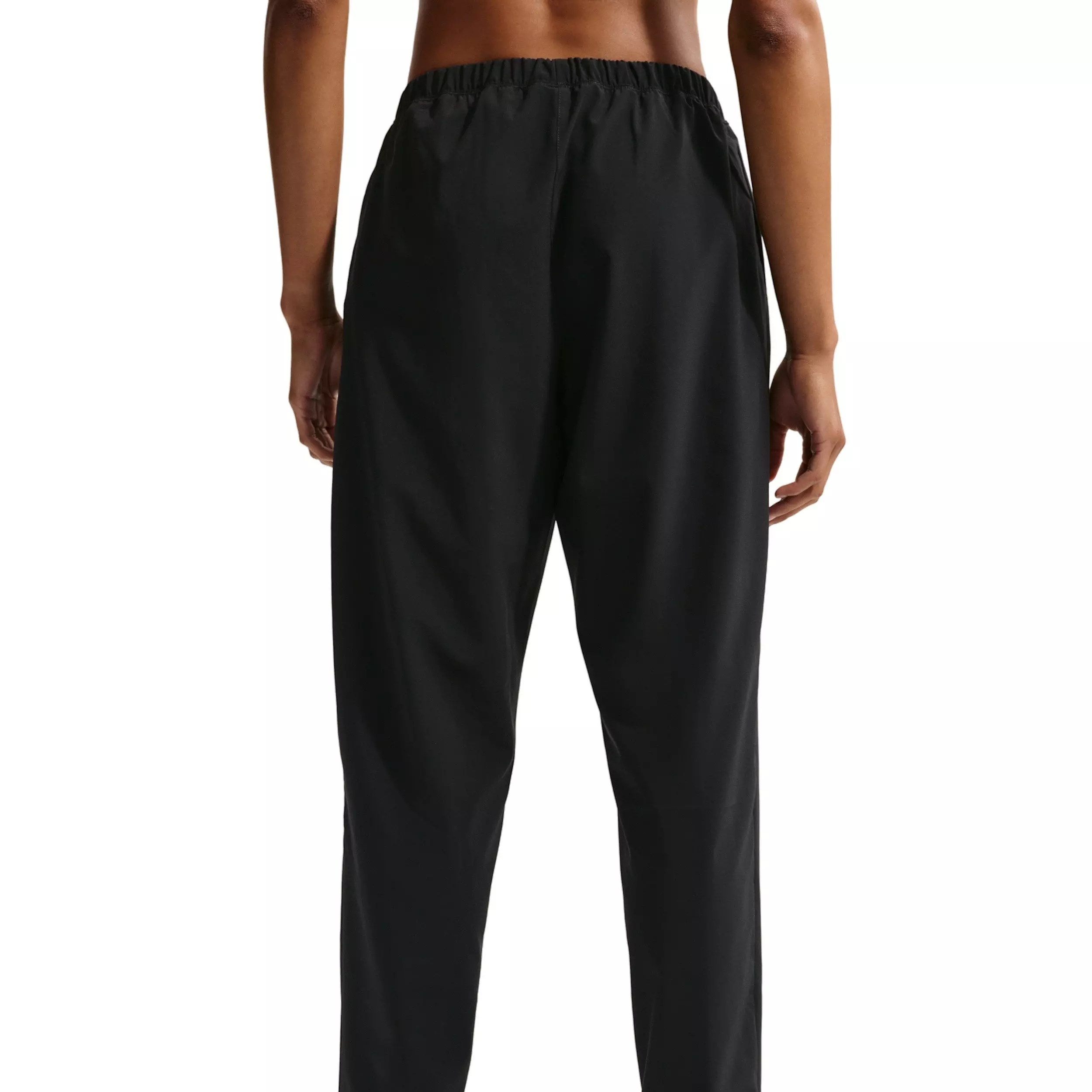 Nike Women's Pro 365 Dri-FIT Mid-Rise Woven Pants - Black/White - BLACK/WHITE