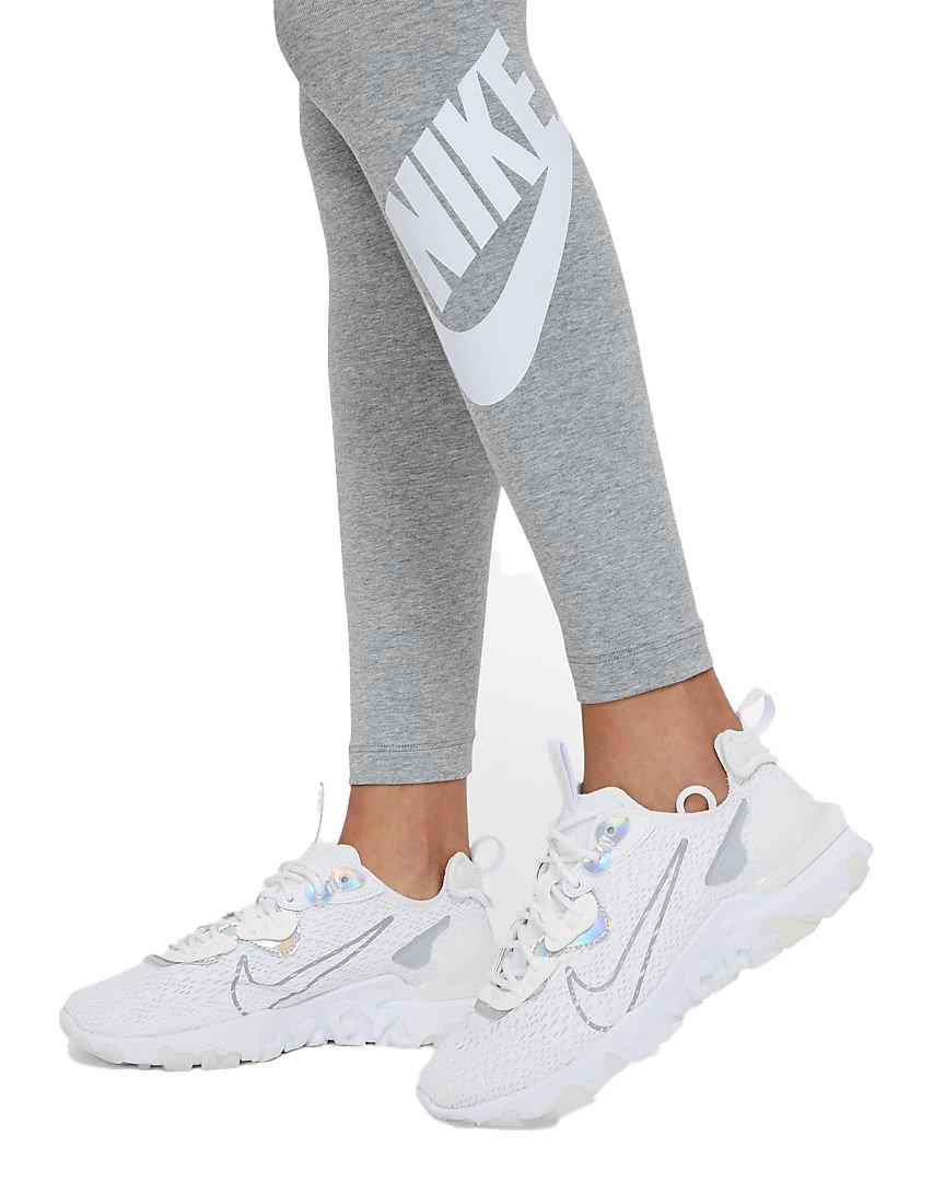 Nike Women's Sportswear Essential High-Rise Leggings - GREY Thumbnail View 4