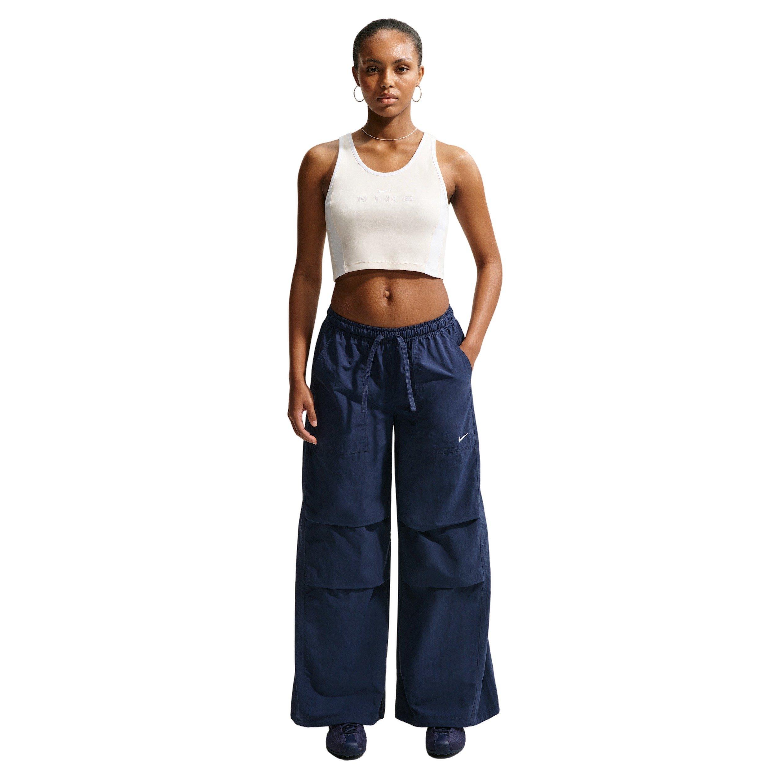 Nike Women's Sportswear Loose Mid-Rise Structured Pants - NAVY Thumbnail View 1