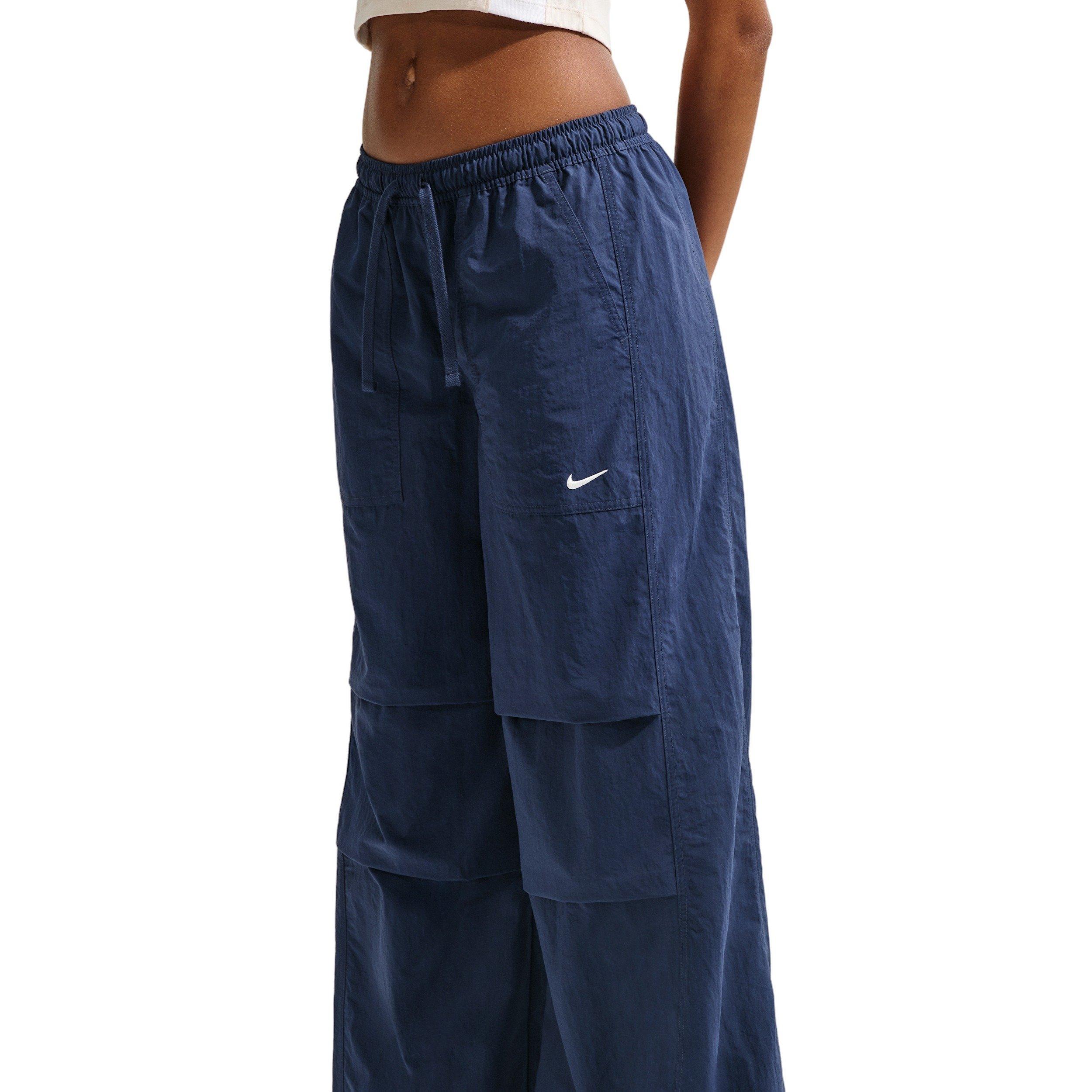 Nike Women's Sportswear Loose Mid-Rise Structured Pants - NAVY Thumbnail View 3