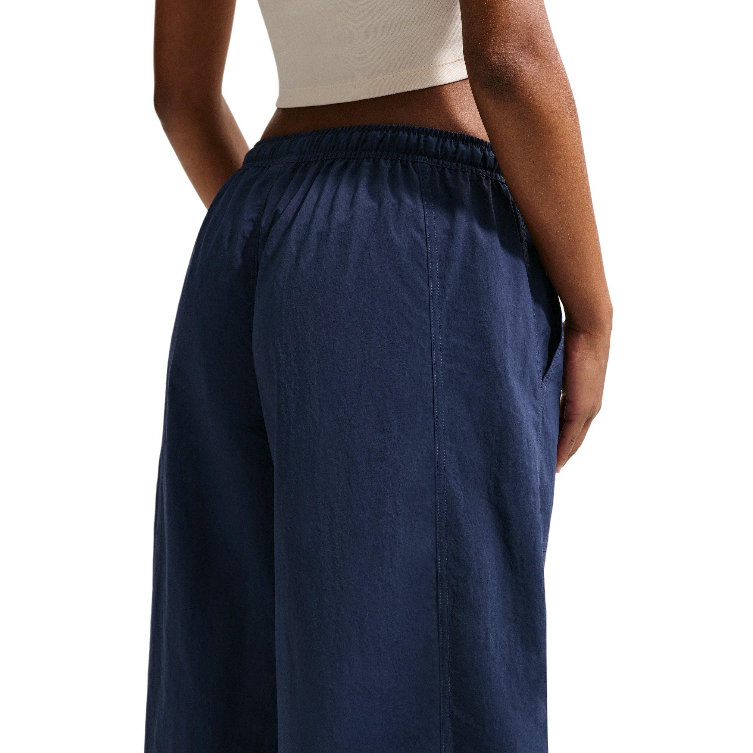 Nike Women's Sportswear Loose Mid-Rise Structured Pants - NAVY Thumbnail View 4